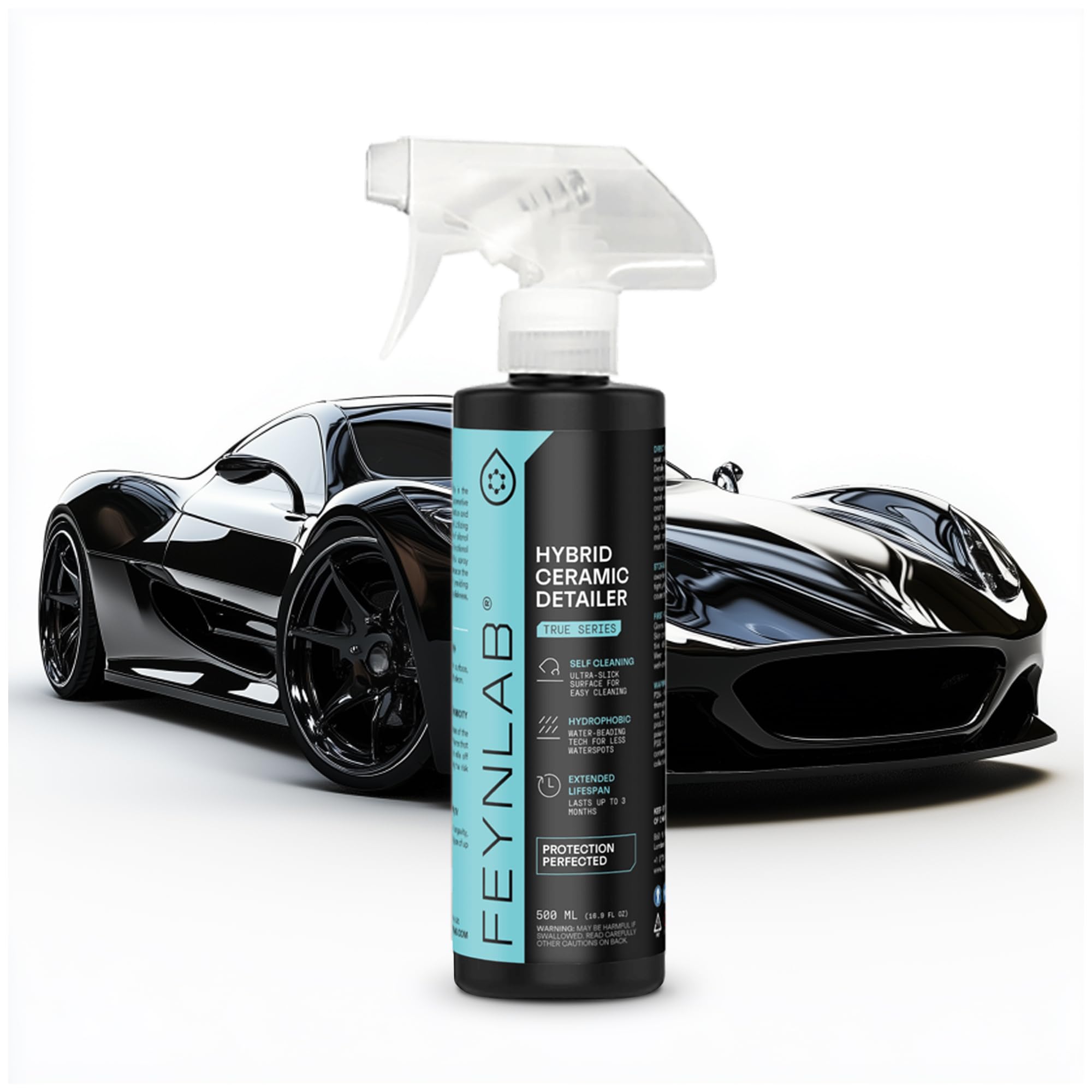 Hybrid Ceramic Detailer Spray 500ml | Ceramic Coating for Cars, Car Detailing with Ultimate Shine & Protection | Premium Hybrid Solutions Ceramic Spray Coating with Hydrophobic Properties