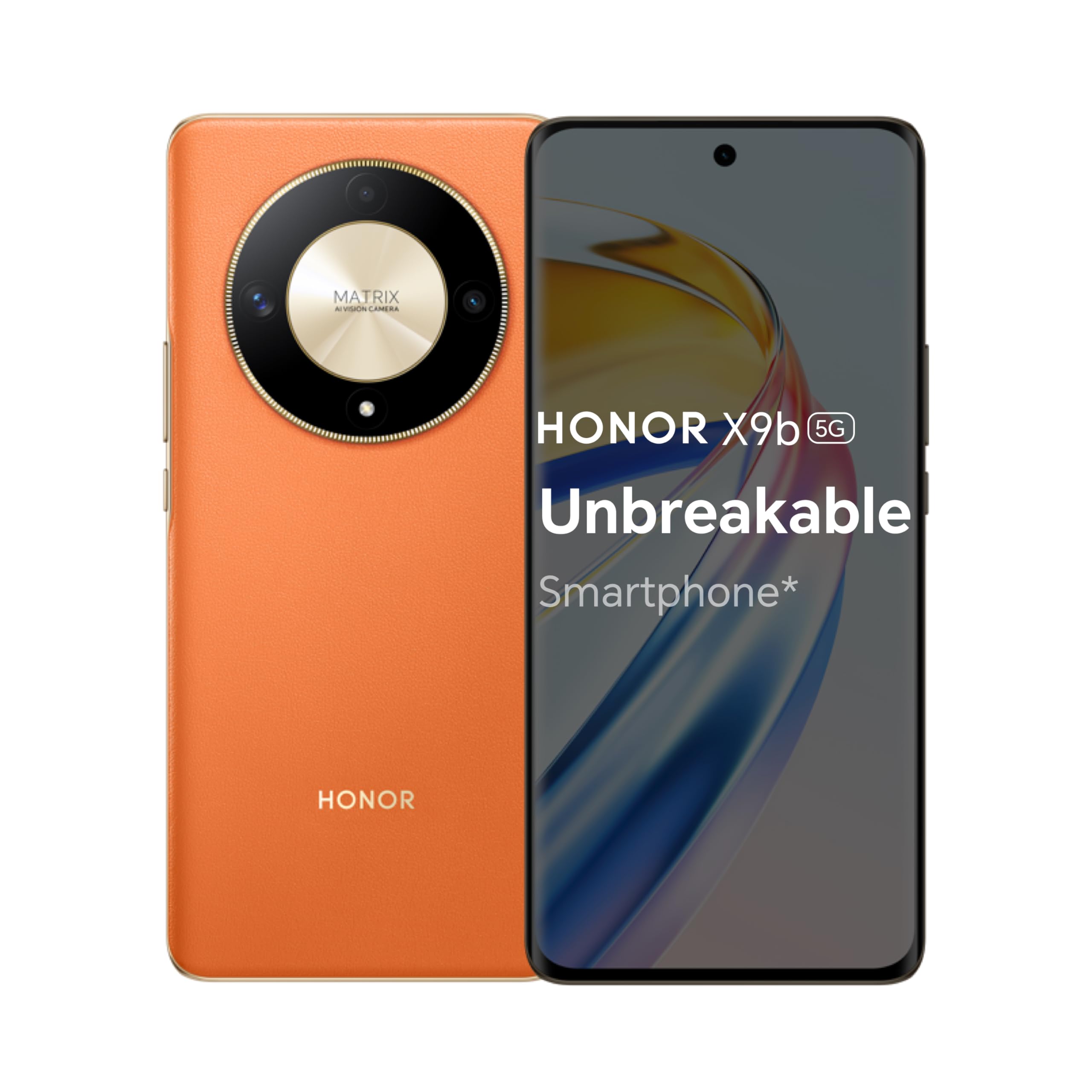 HONOR X9b 5G 12GB RAM + 256GB ROM, Dual Sim, 120Hz Curved AMOLED Display, 5800 mAh Battery, 108MP Triple Camera, Sunrise Orange - UAE TRA Version