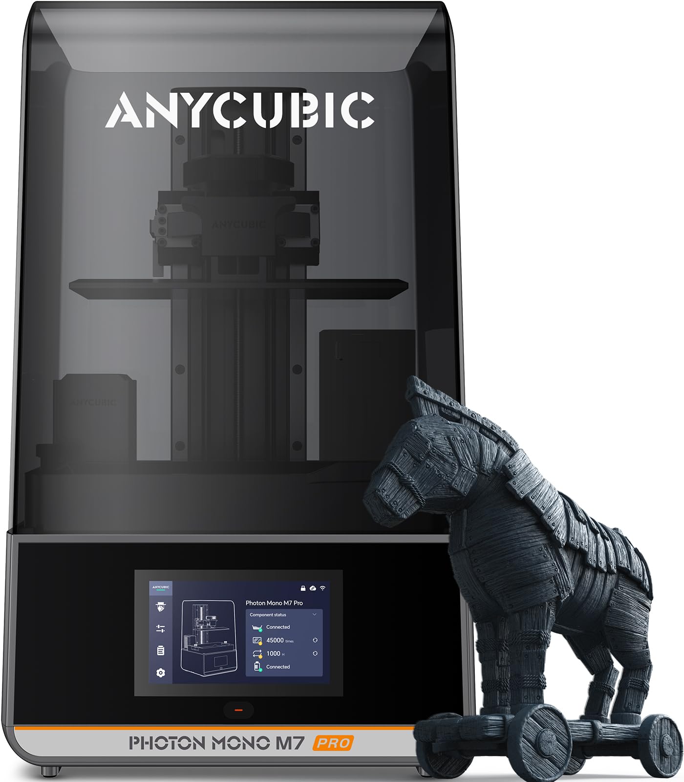 ANYCUBICPhoton Mono M7 Pro Resin 3D Printer, 14K High Resolution Resin Printer with All-New LighTurbo 3.0, 170mm/h Super High Speed, Intelligent Assisted Printing System, 223*126*230mm Printing Size