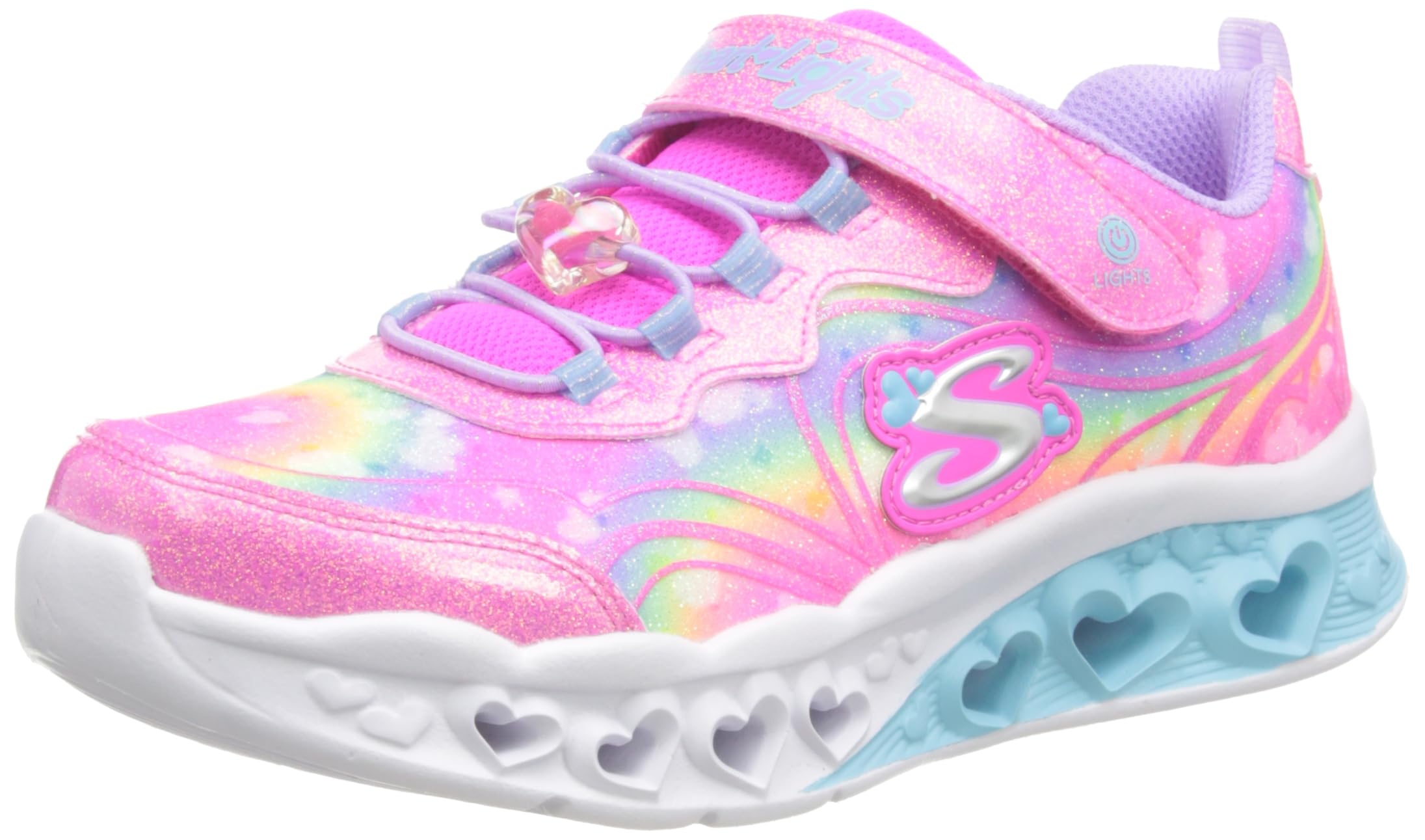 SkechersGirl's Flutter Heart Lights Groovy Swirl Hiking Boot