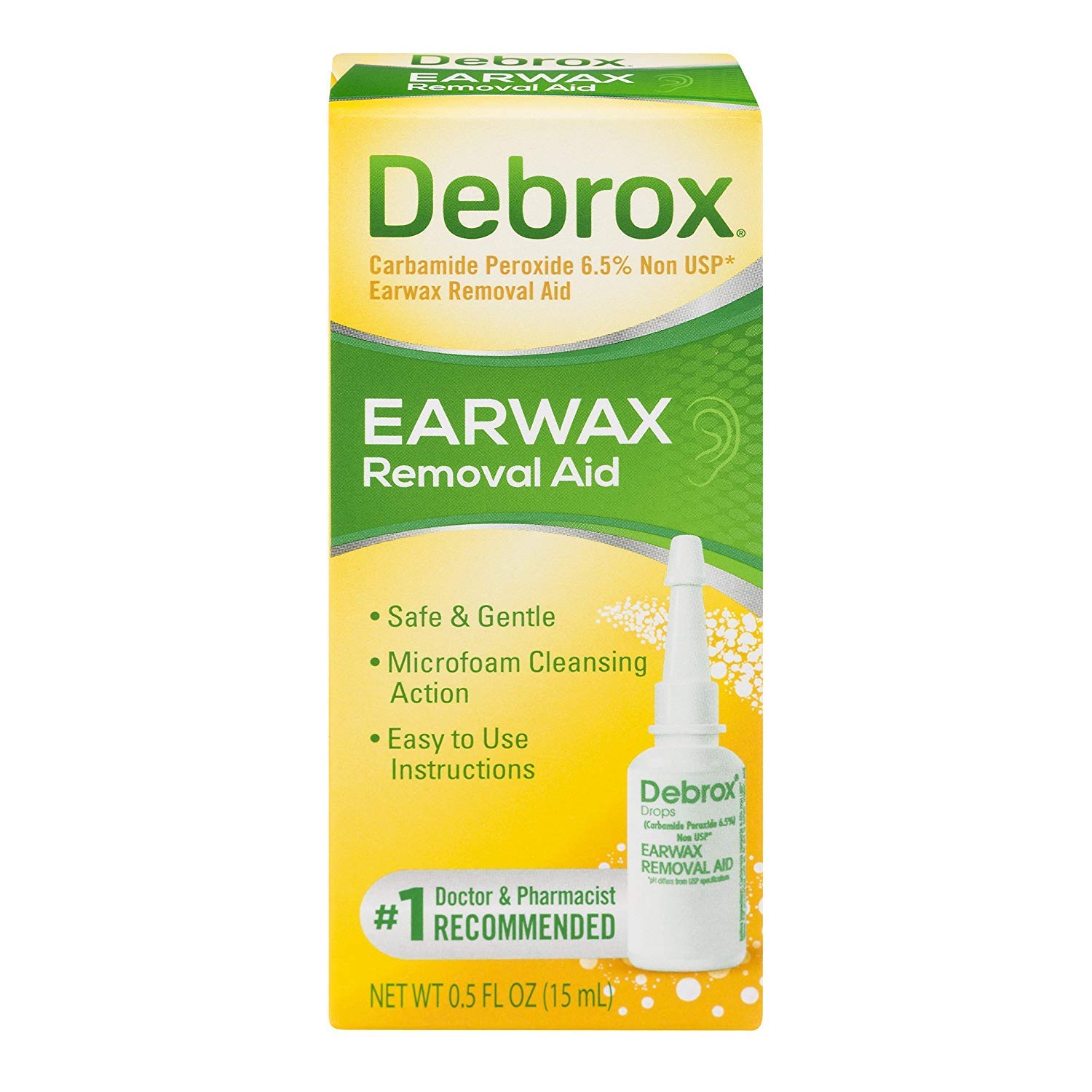 Debrox Drops Earwax Removal Aid 0.5 oz (Pack of 3)