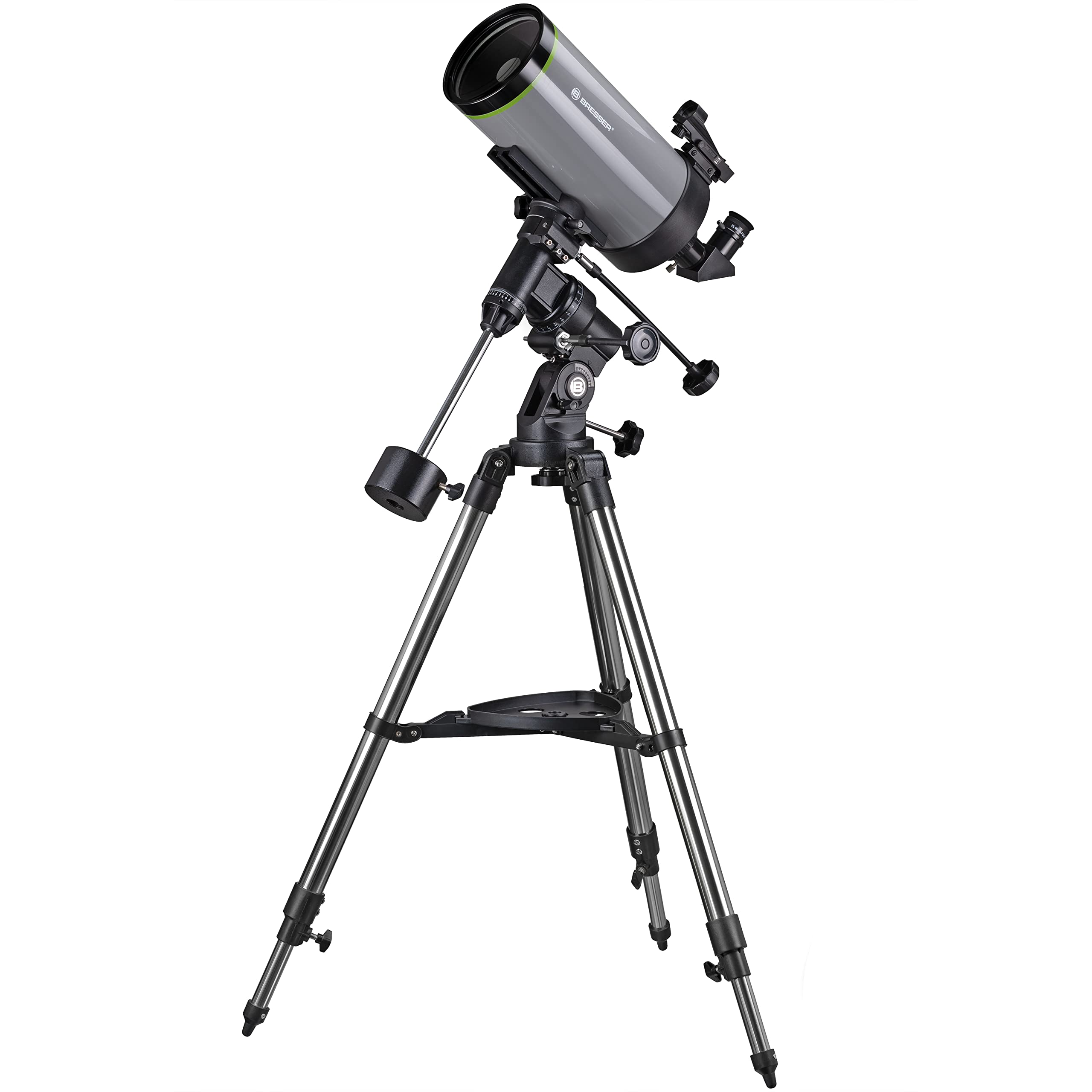 BRESSERSpace Explorer MC 127/1900 Telescope with EQ-3 Mount, Maksutov-Cassegrain Reflector Telescope for Beginners, Long Focal Length, Smartphone Adapter, Tripod and Accessories