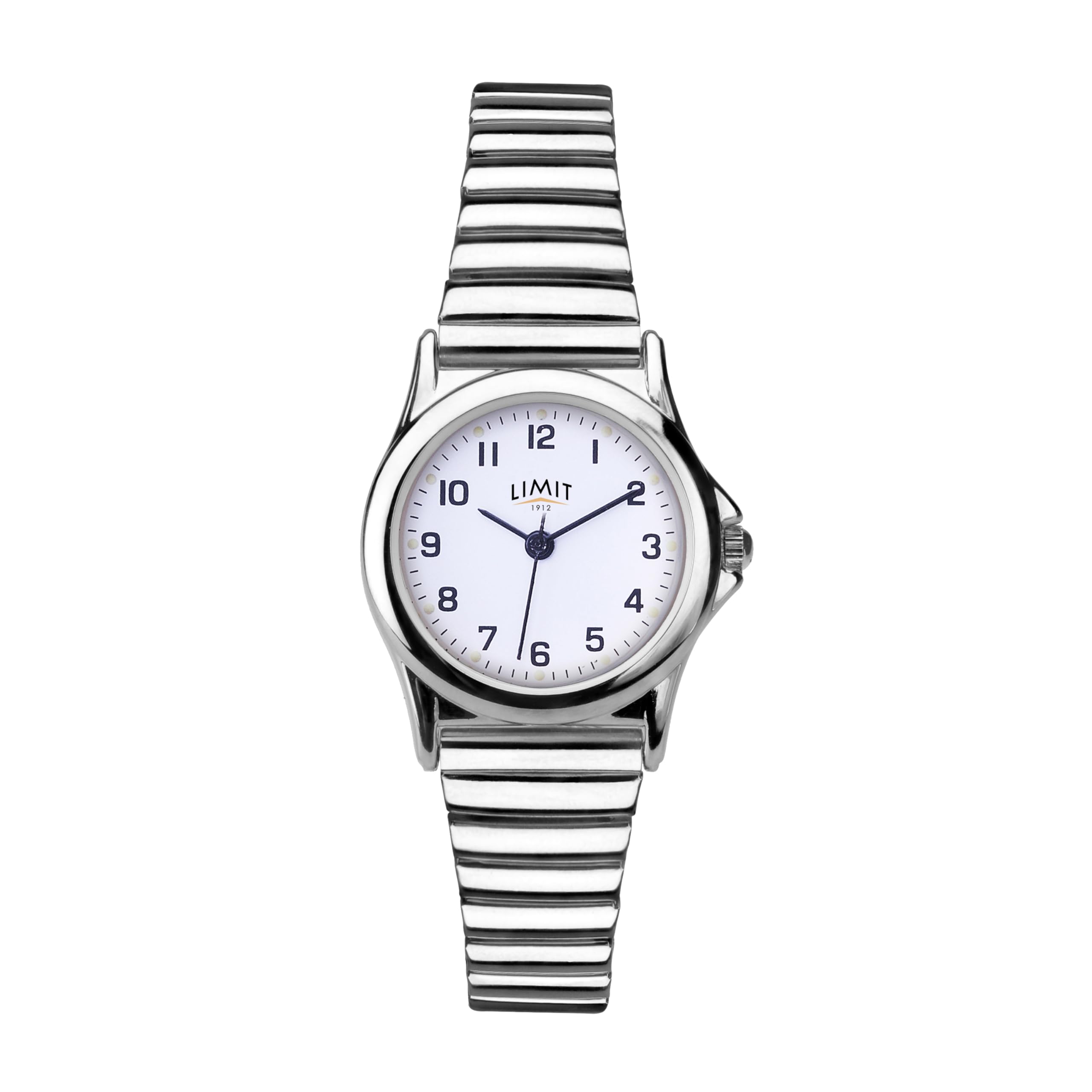 LimitWomen's Silver Quartz Watch with White Dial Analogue Display and Silver Stainless Steel Bracelet