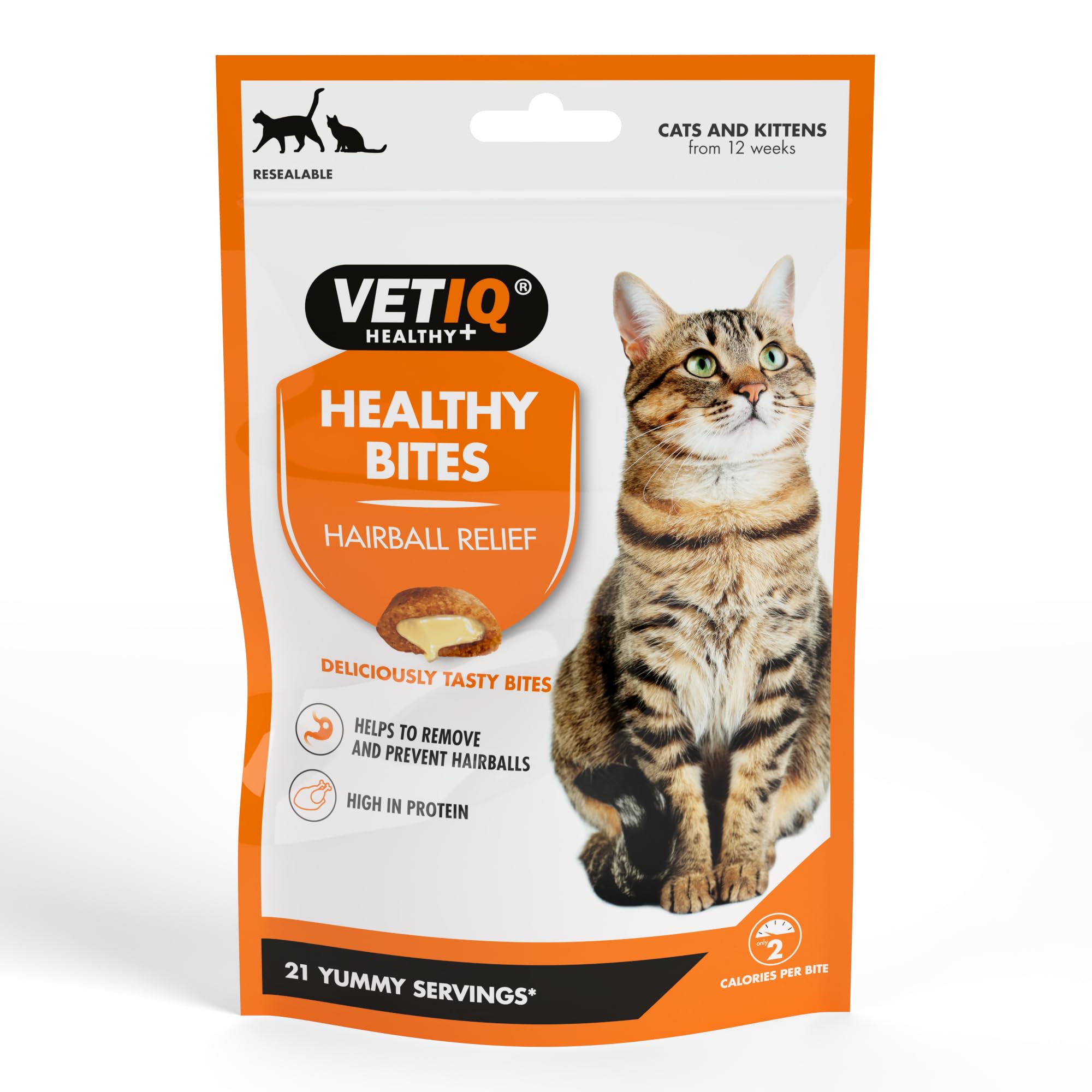 Mark and Chappell Ltd VetIQ Hairball Remedy Healthy Bites For Cats 65 Gram (Pack Of 6)