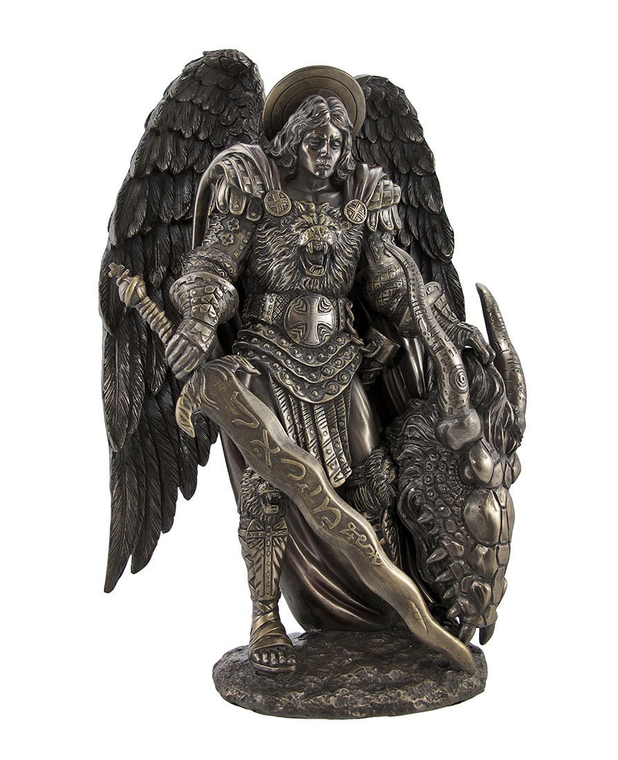 Pacific GiftwareST. MICHAEL AND THE DRAGON Archangel Statue Saint