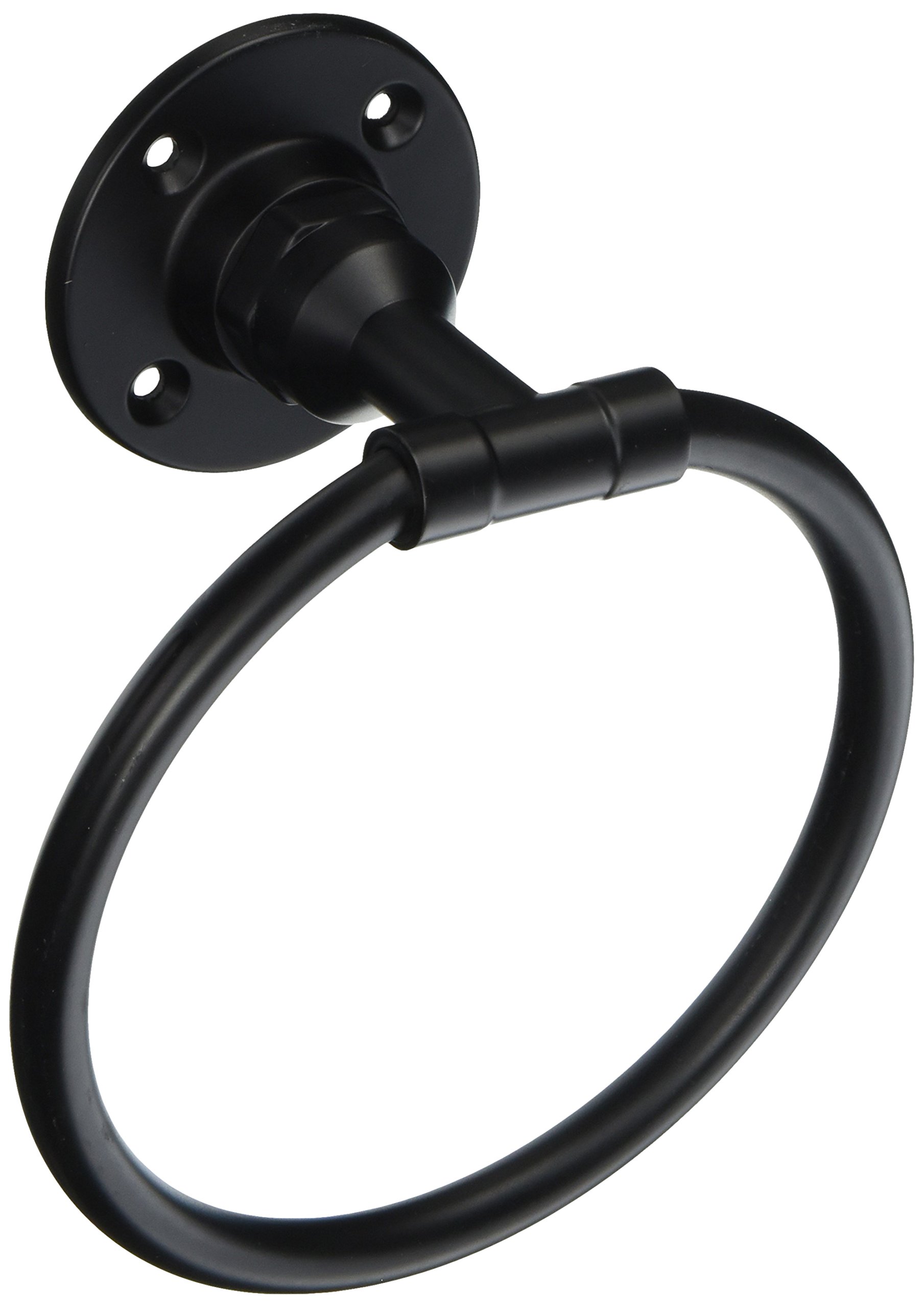 Design House 580670 Kimball Towel Ring, Satin Black