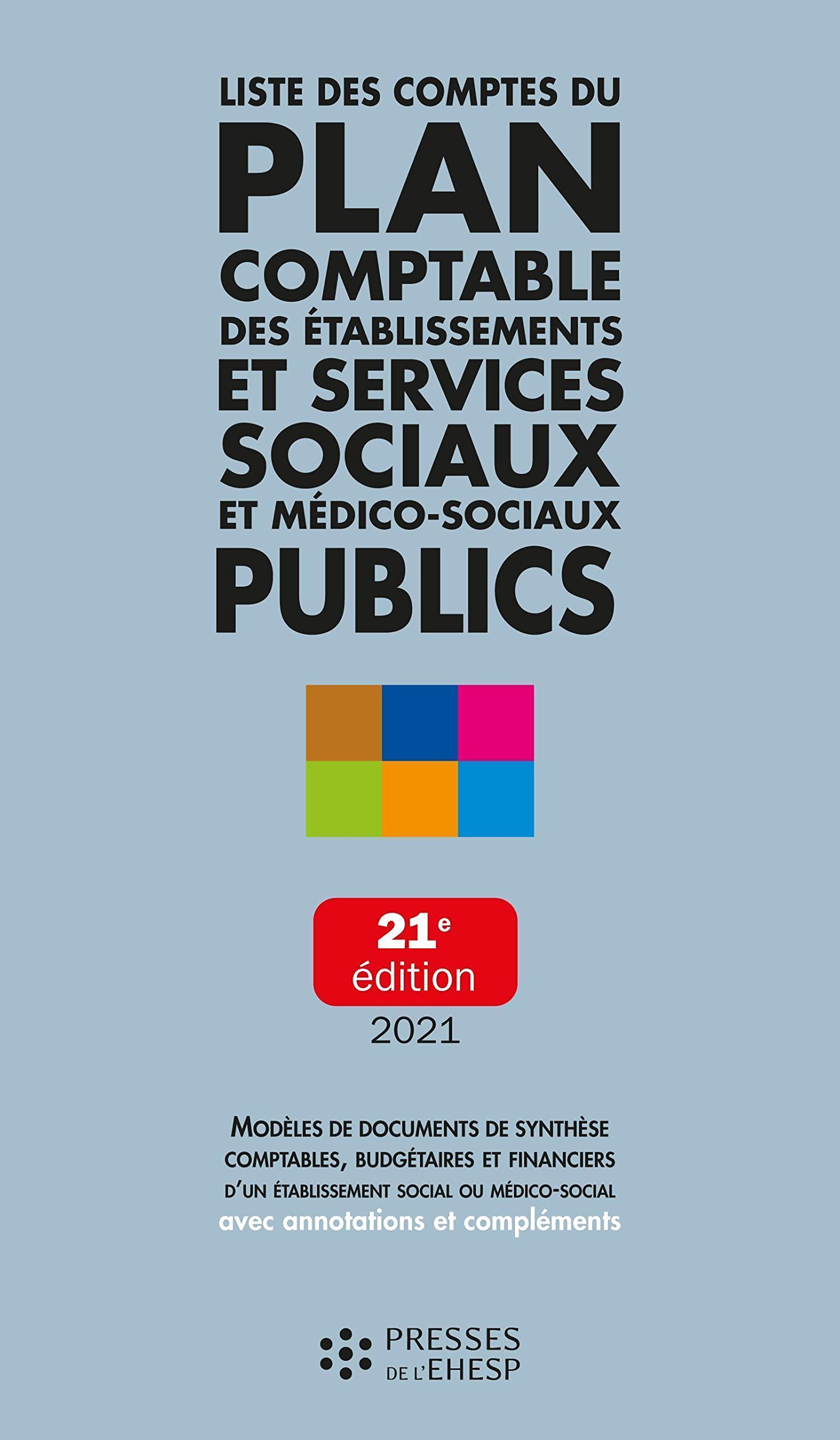 Liste des comptes du plan comptable des ESMS publics