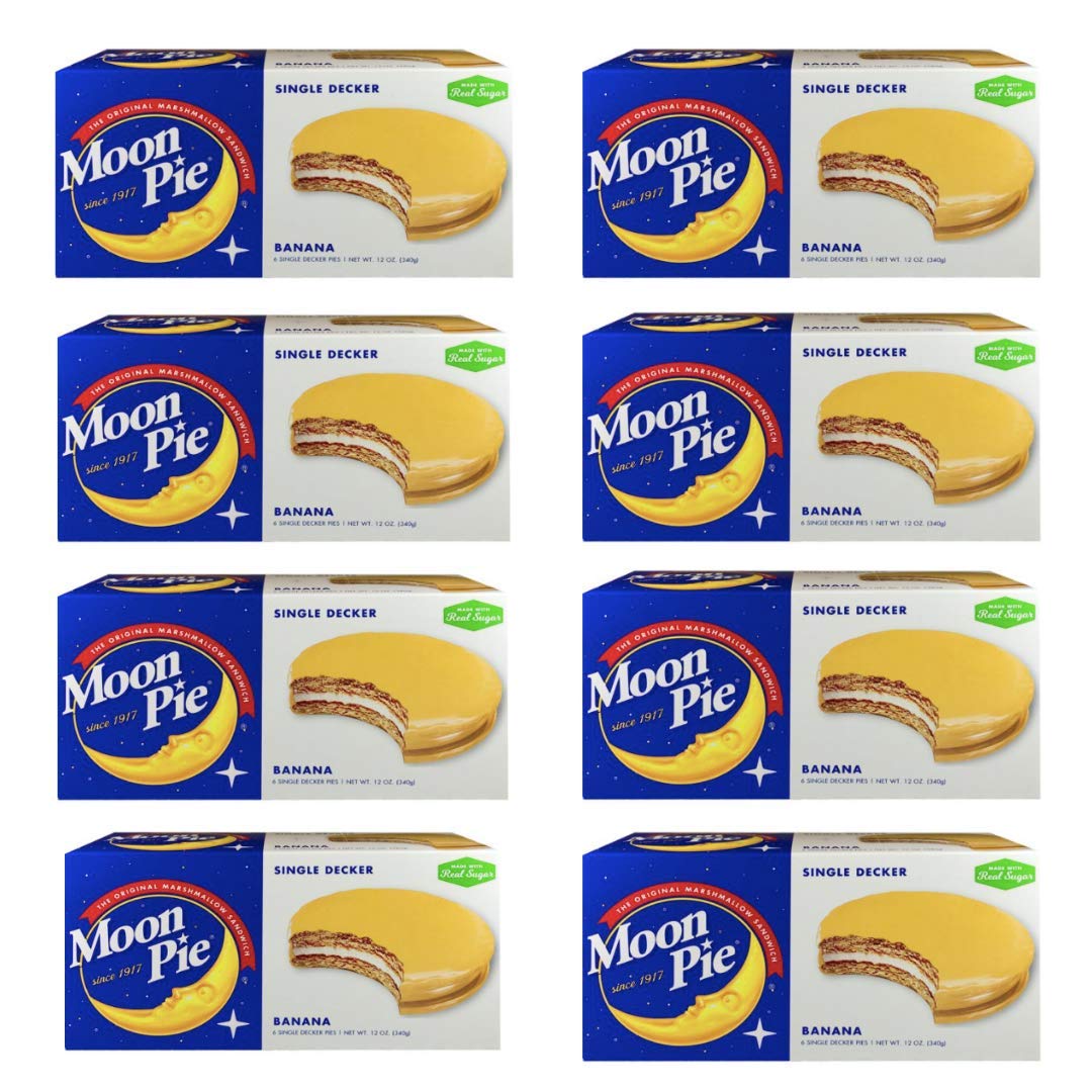 Original MoonPie Minis Marshmallow Sandwich 8 boxes - 96 cts (Banana)