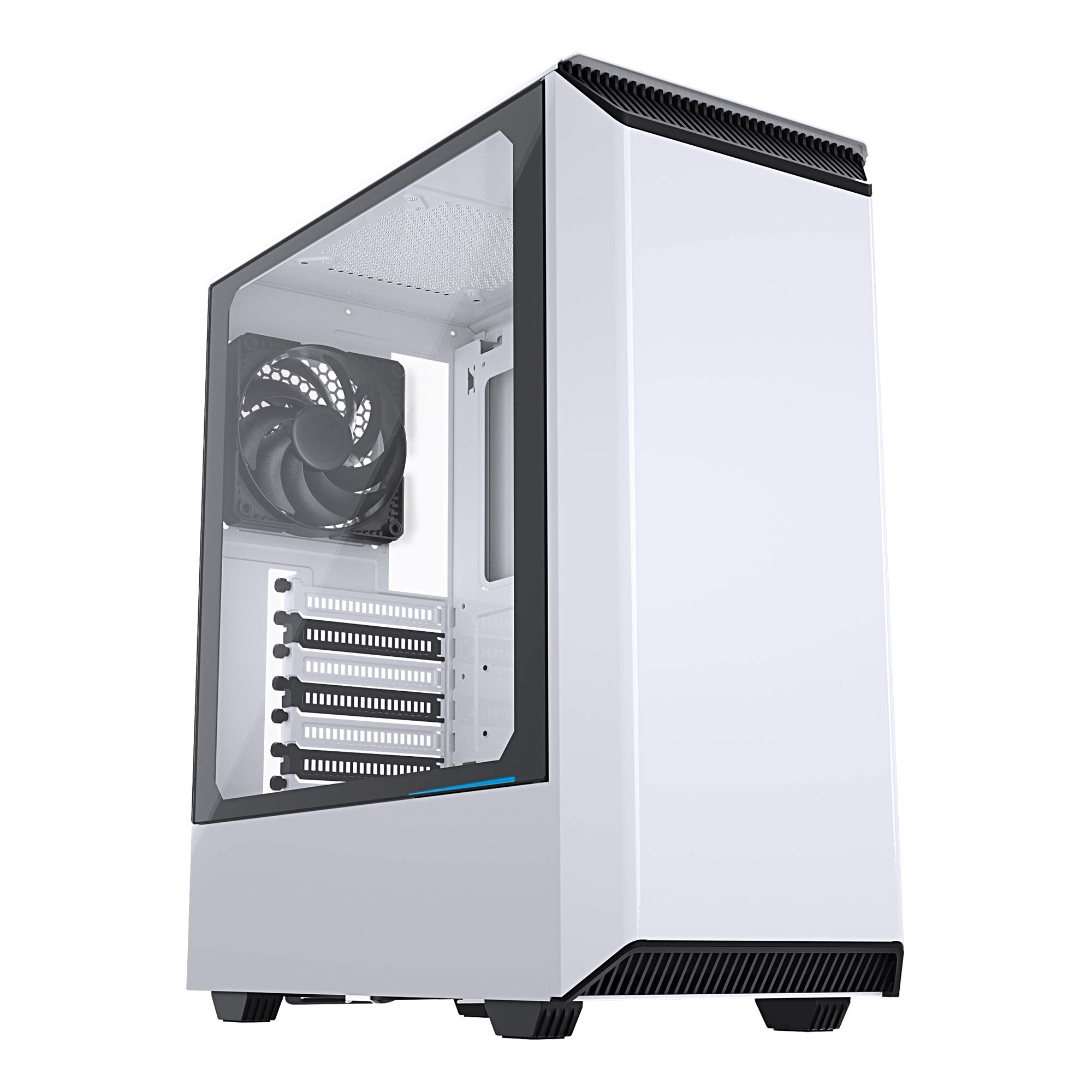 Phanteks PH-EC300PTG_WT Eclipse P300 Tempered Glass Steel ATX Mid Tower Case White