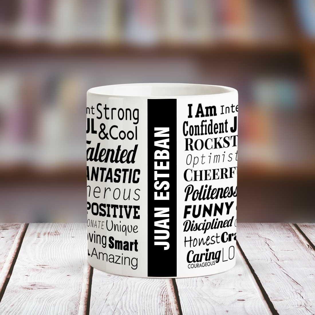 Huppme Juan Esteban Good Personality White Ceramic Coffee Name Mug