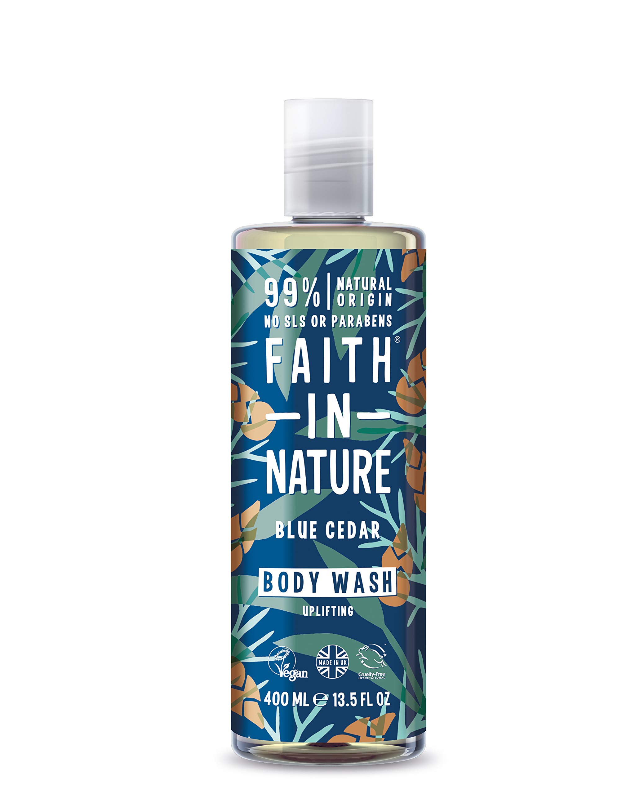 Faith In NatureBlue Cedar Body Wash, 400 ml