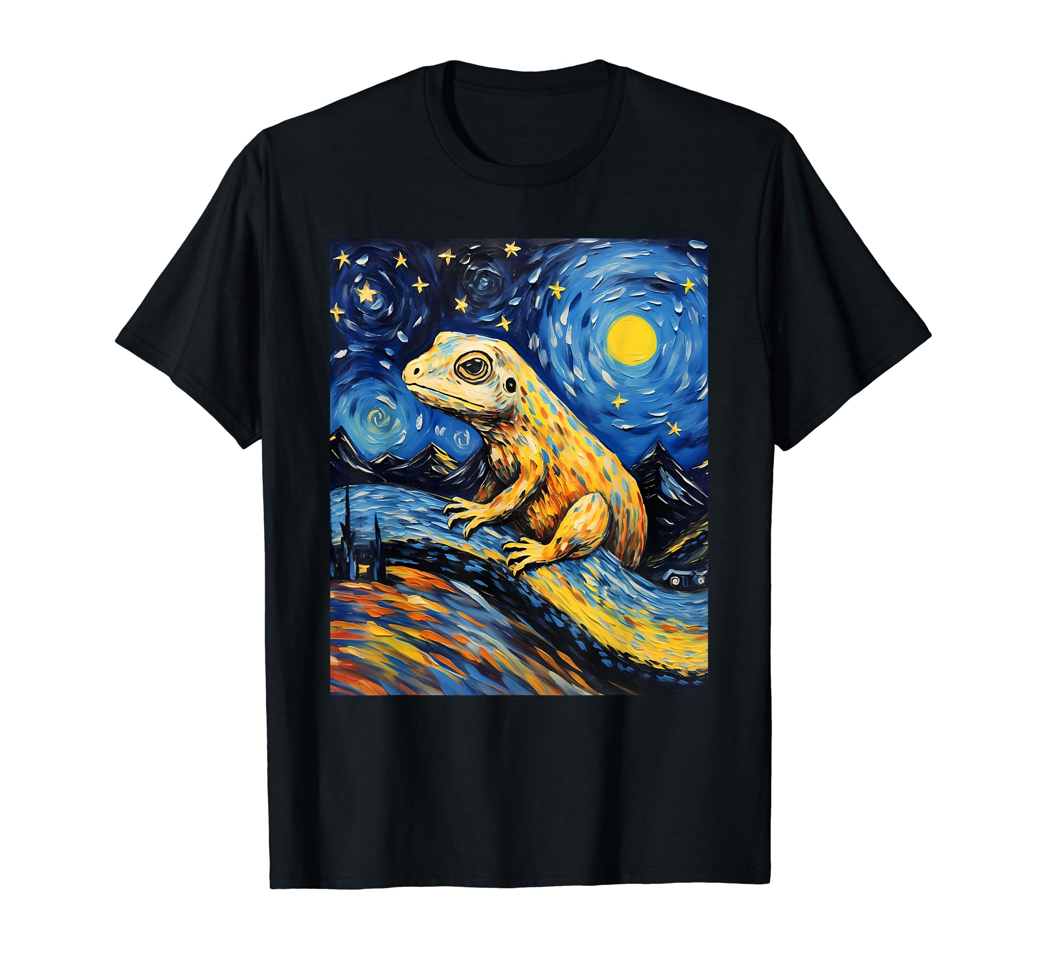 Surrealism Starry Night Sandfish Skink T-Shirt