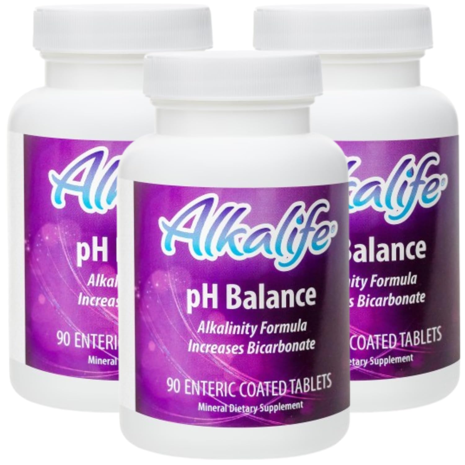 Alkalife pH Balance Supplement Tablets - The First Patented Alkaline Bicarbonate Pills - Neutralize Acid, Balance pH, Immune Support, Peak Performance, Detox - 270 Tablets