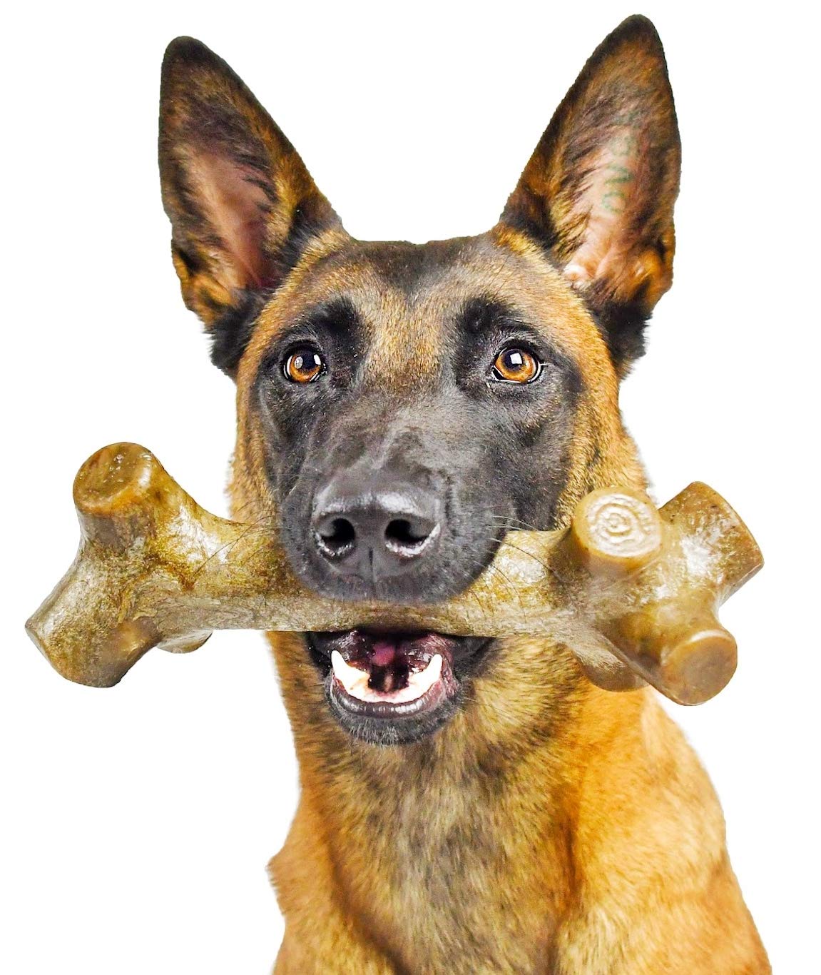 Pet Qwerks BarkBone Chew Stick - For Aggressive Chewers, Tough Durable Extreme Power Chewer Toy, Nearly Indestructible Bone | Made in USA with FDA Compliant Nylon (X Large)