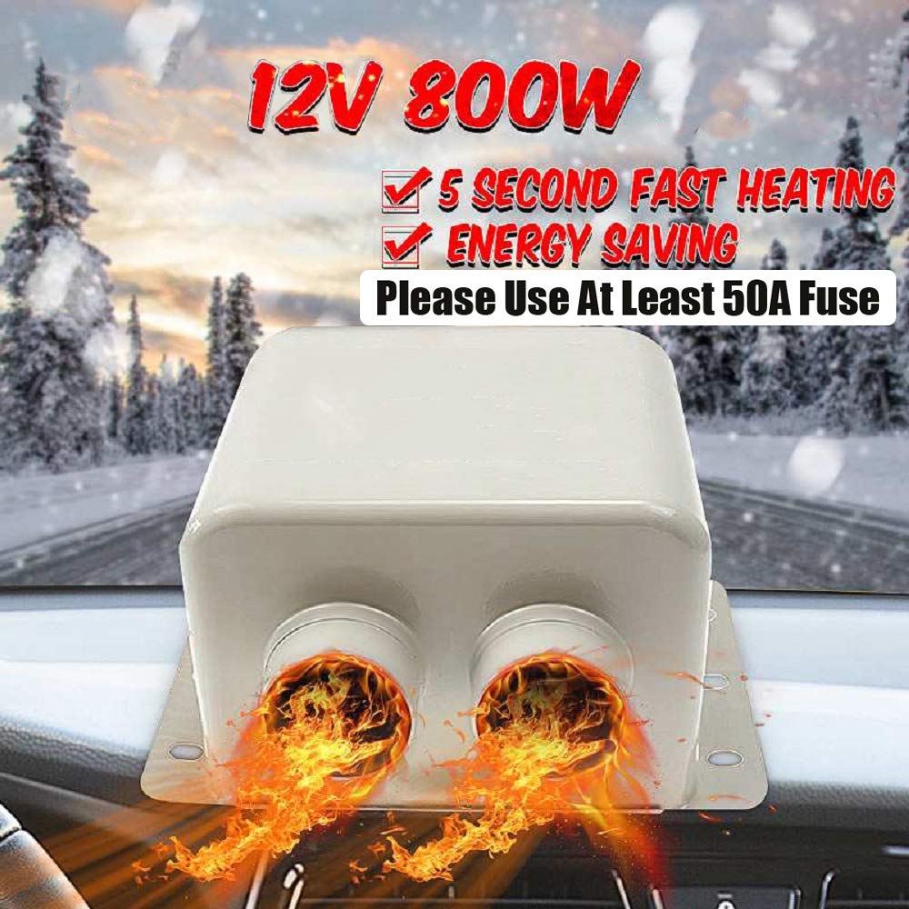 MASO 12V Portable Car Heater 800w Heater for Car Fast Heating Defrost for Automobile Windscreen Winter Car Heater Kit