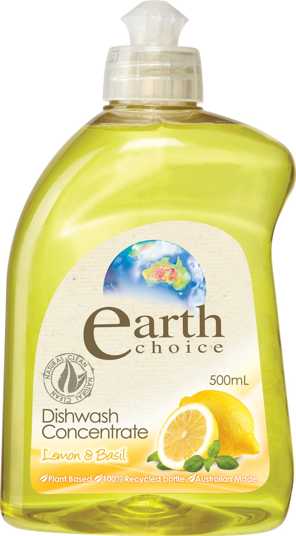 Earth Choice Dishwashing Liquid Lemon/Bas 500ml