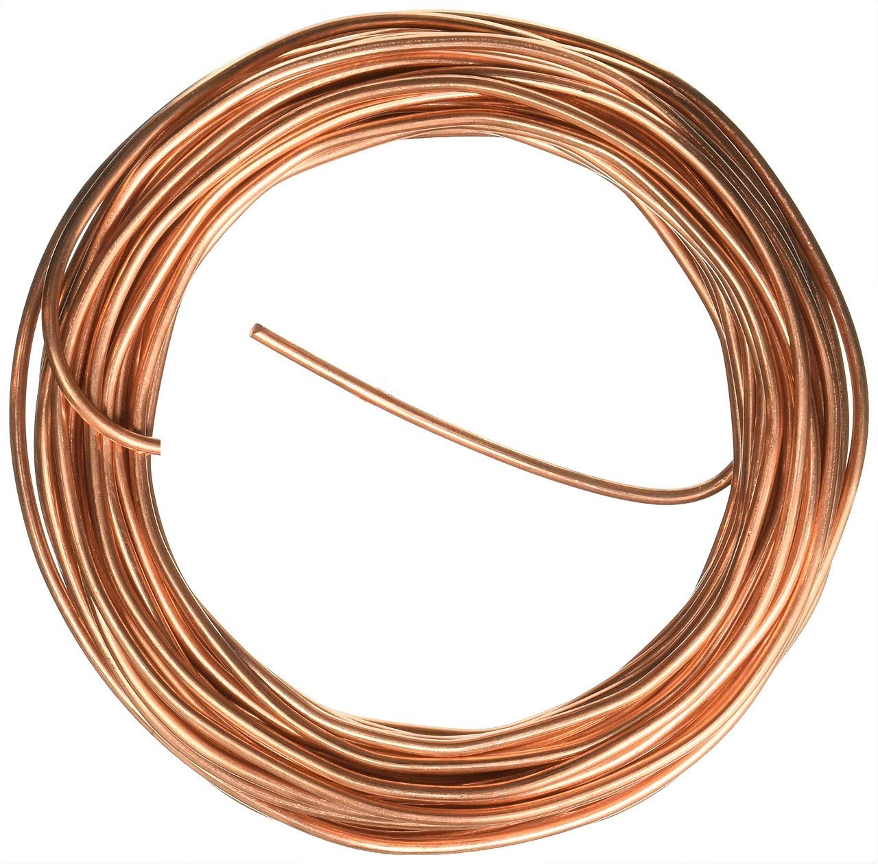 ART IFACTDIY Jewellery and Artistic 3 m Dead Soft Bare Copper Wire Without Enameled (15 Gauge; 1.829 mm)