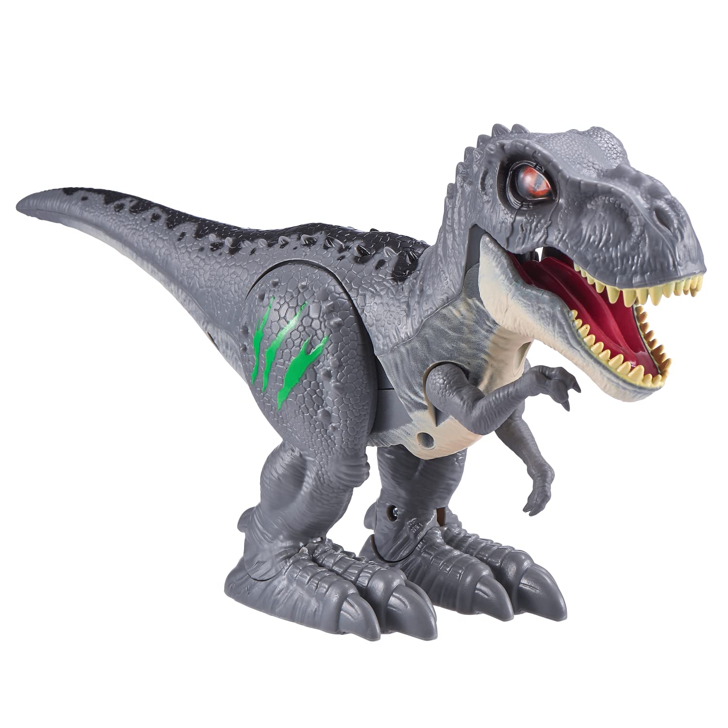 Robo AliveAttacking Grey T-Rex Battery-Powered Robotic Toy by Zuru, Dinosaur Toy, Gift for Boys 3 Years Old and Up