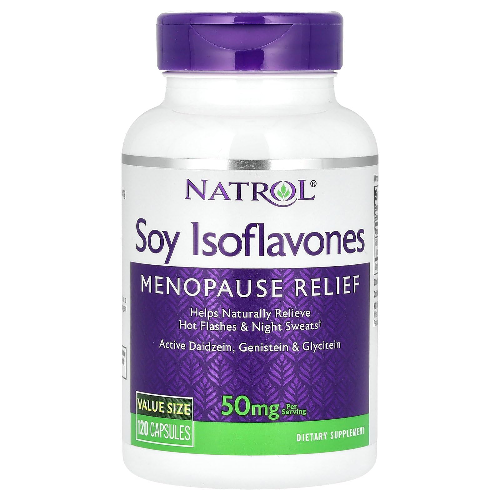 Natrol Soy Isoflavones, 50 mg, 120 Capsules (10 mg per Capsule)