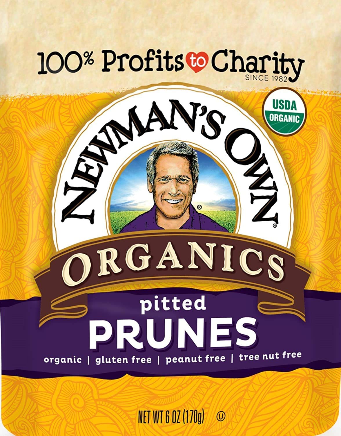 Newman's Own OrganicsOrganics California Prunes Pouches, 6 oz, 2 pk