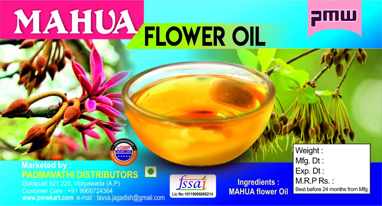 Pmw ? Mahua Madhuca longifolia Illipe Dried Flower Oil, 500 ml