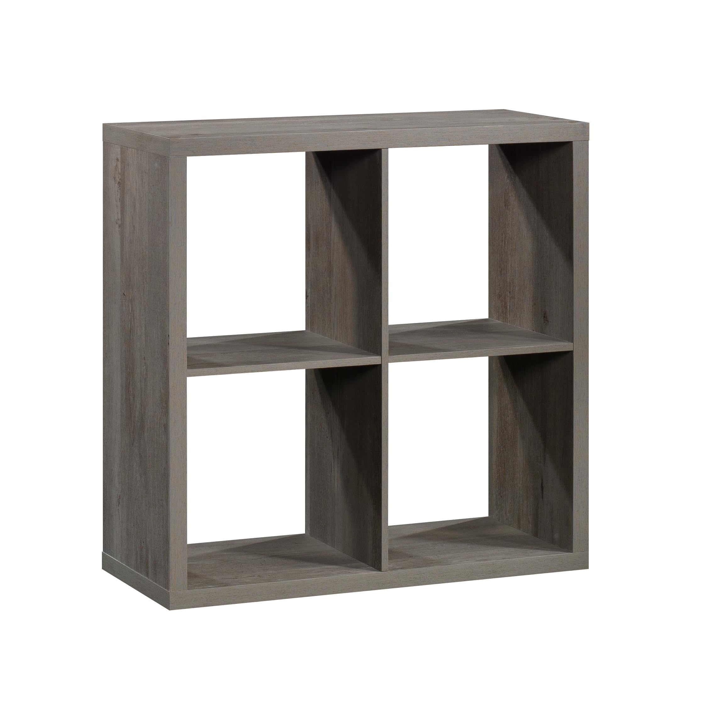 SauderMiscellaneous Storage 4-Cube Organizer Storage Bookcase/Pantry cabinets, Mystic Oak Finish