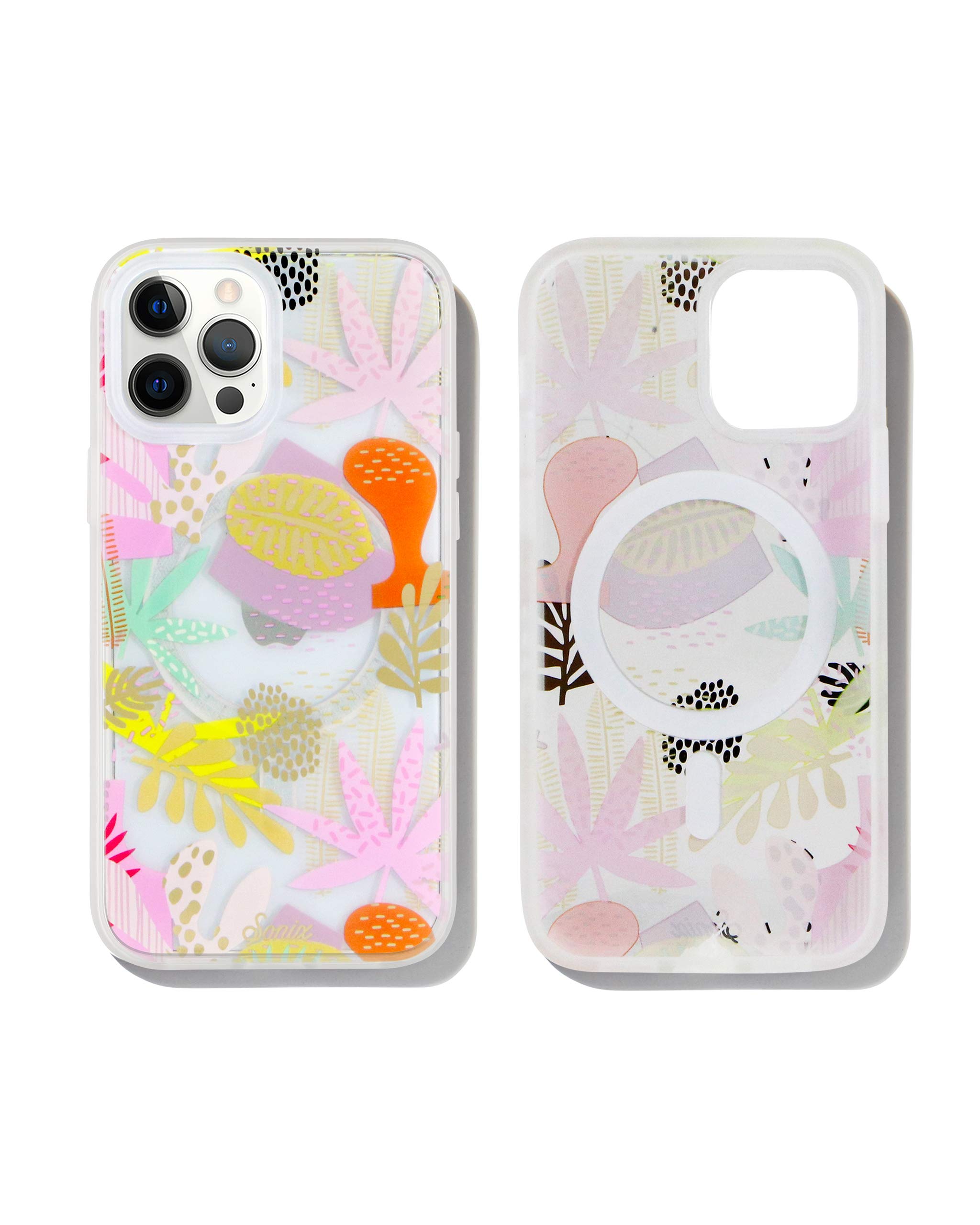 Sonix Matisse Case for iPhone 12 Pro Max Featuring Built in Self-Aligning Compatibility with MagSafe Charging [10ft Drop d] Protective Tropical Pastel Floral Case for Apple iPhone 12 Pro Max