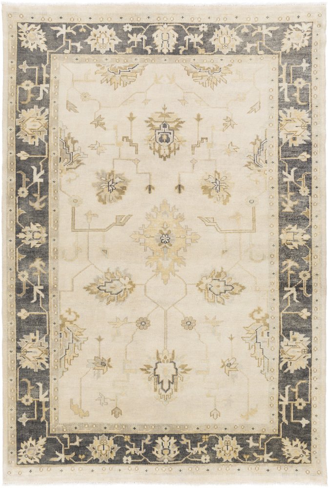 Art of Knot "Nannar Area Rug, Neutral/Black, 9' x 13'