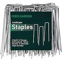 50 Pack FEED GARDEN 6 Inch Hot-dip Galvanized Landscape Staples Deals