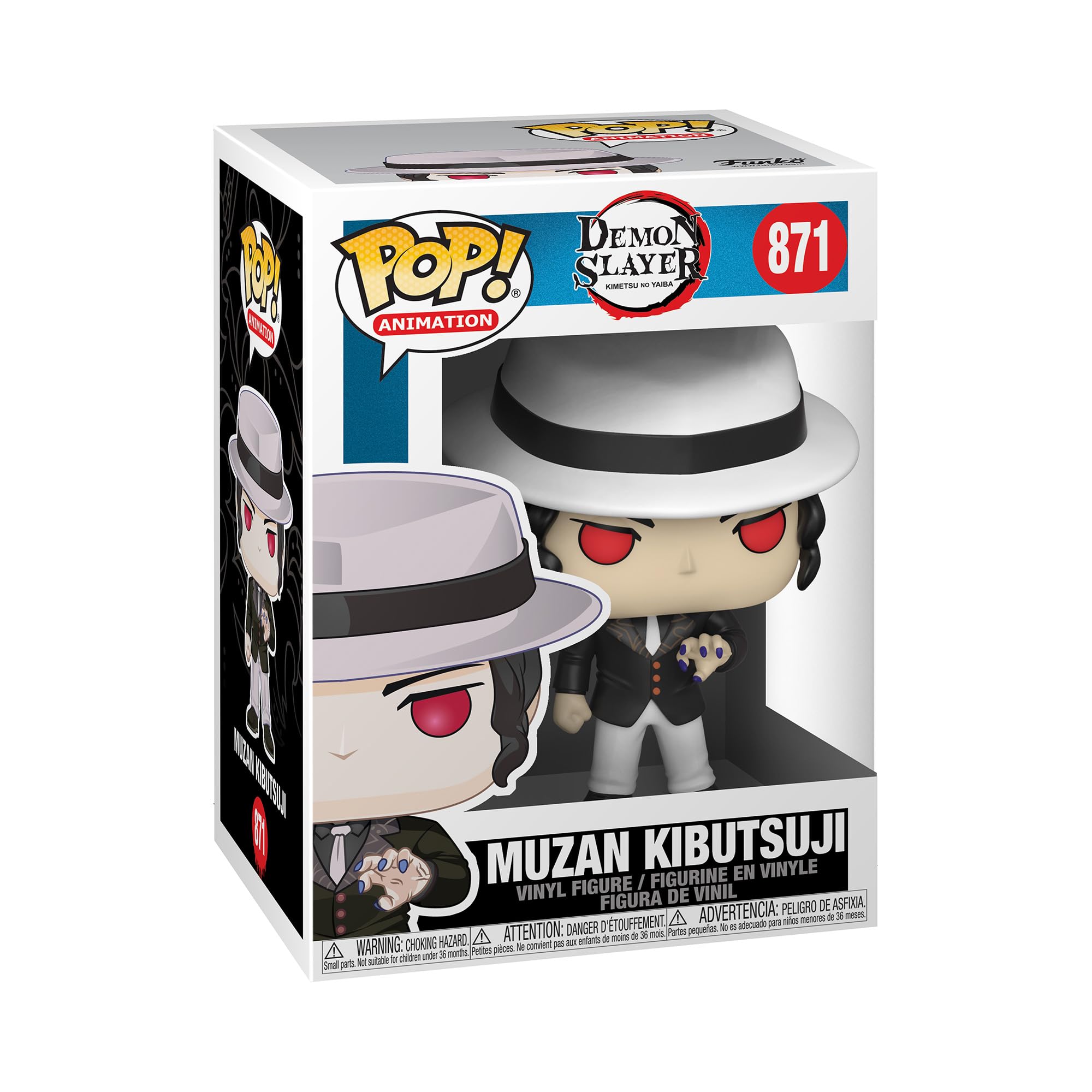 Funko Pop Animation: Demon Slayer - Muzan Kibutsuji,Multicolor