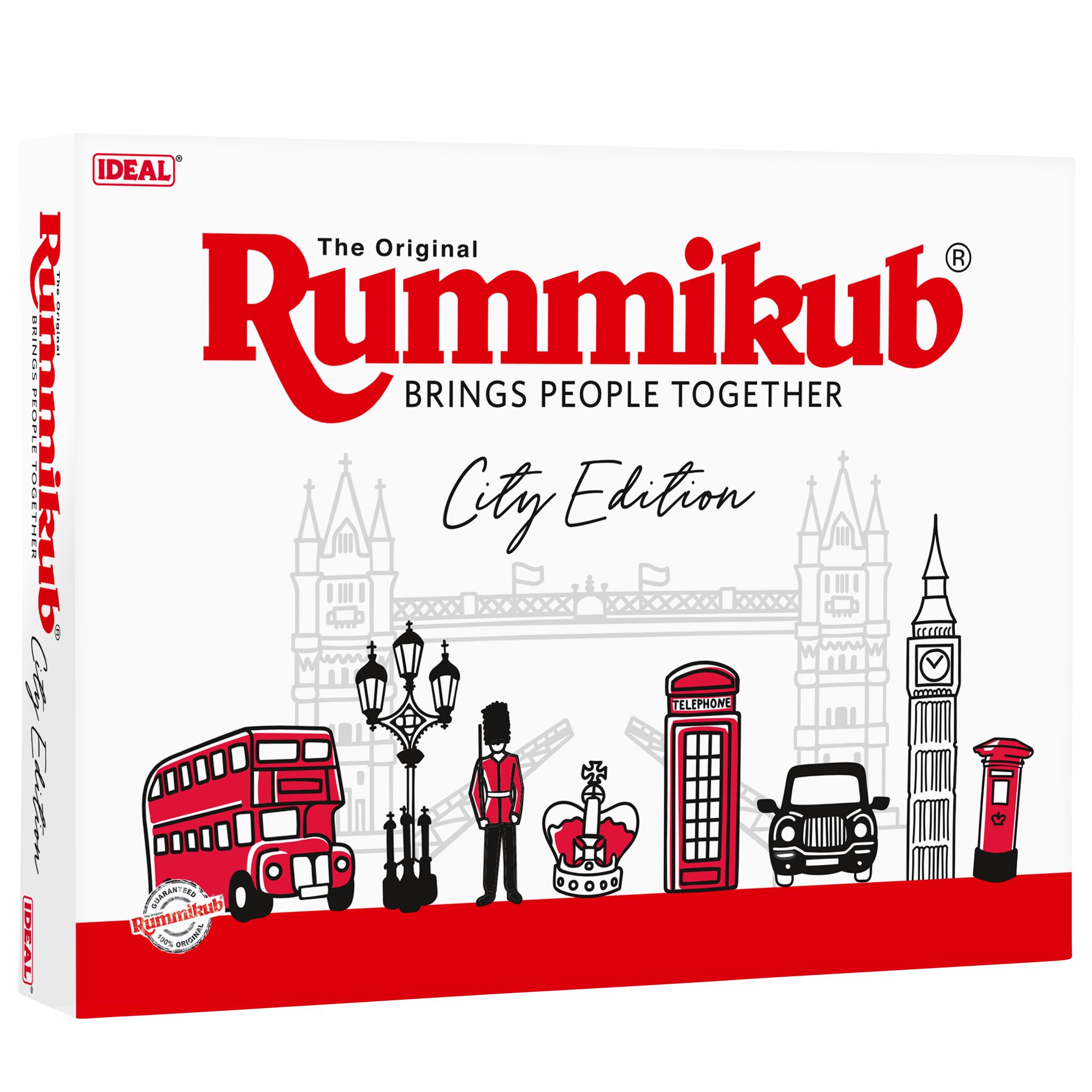 Rummikub IDEAL City Edition: Brings People Together | Family Games | 2-4 Players | Ages 8+