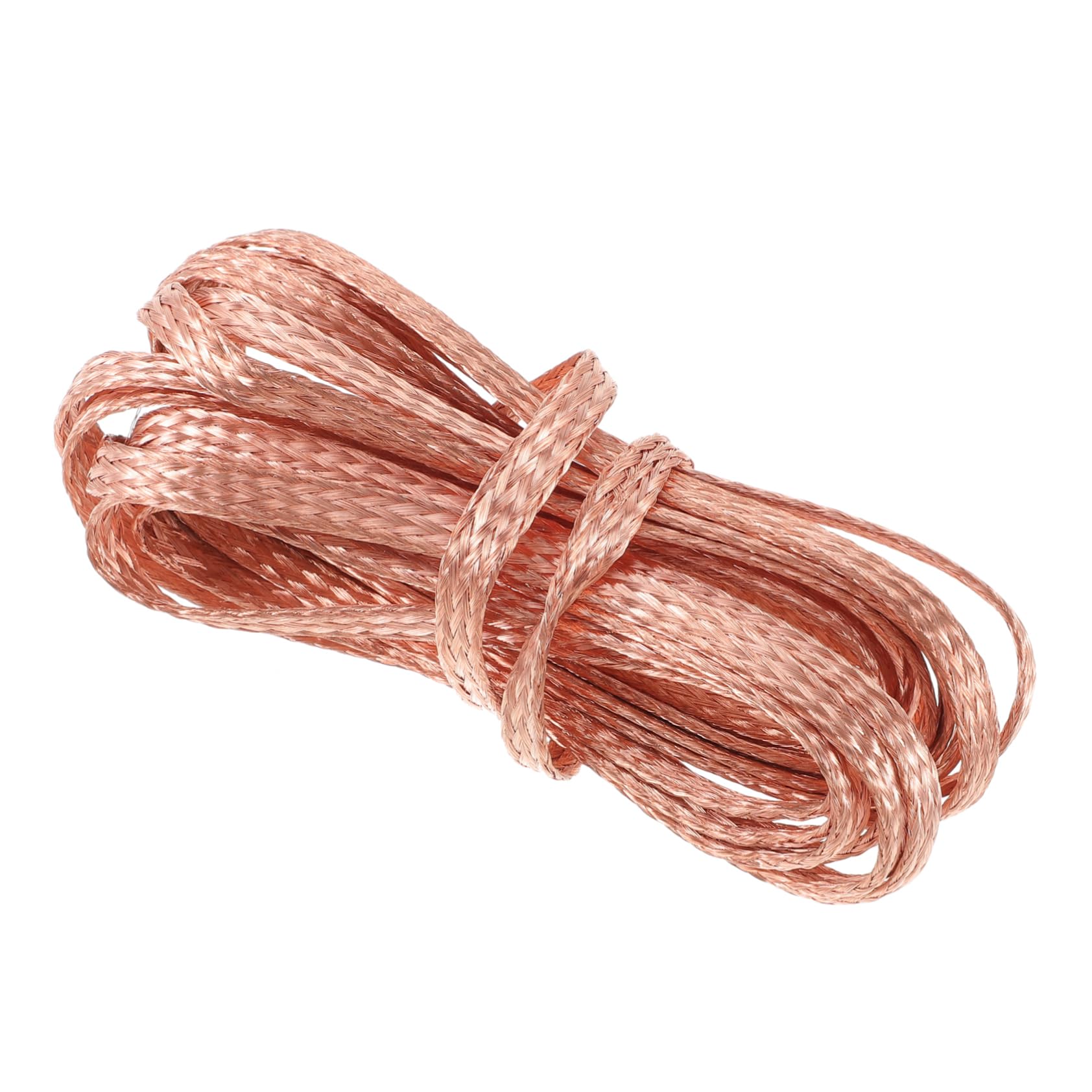 DOITOOLCopper Braided Cable Les Labs Braided Wire Ground Cable Ground Lead Cable Labrynths Threaded Broom Handle Ground Strap Electronics Cables Automatic Door Belt Led Tulip Lamp Labrith