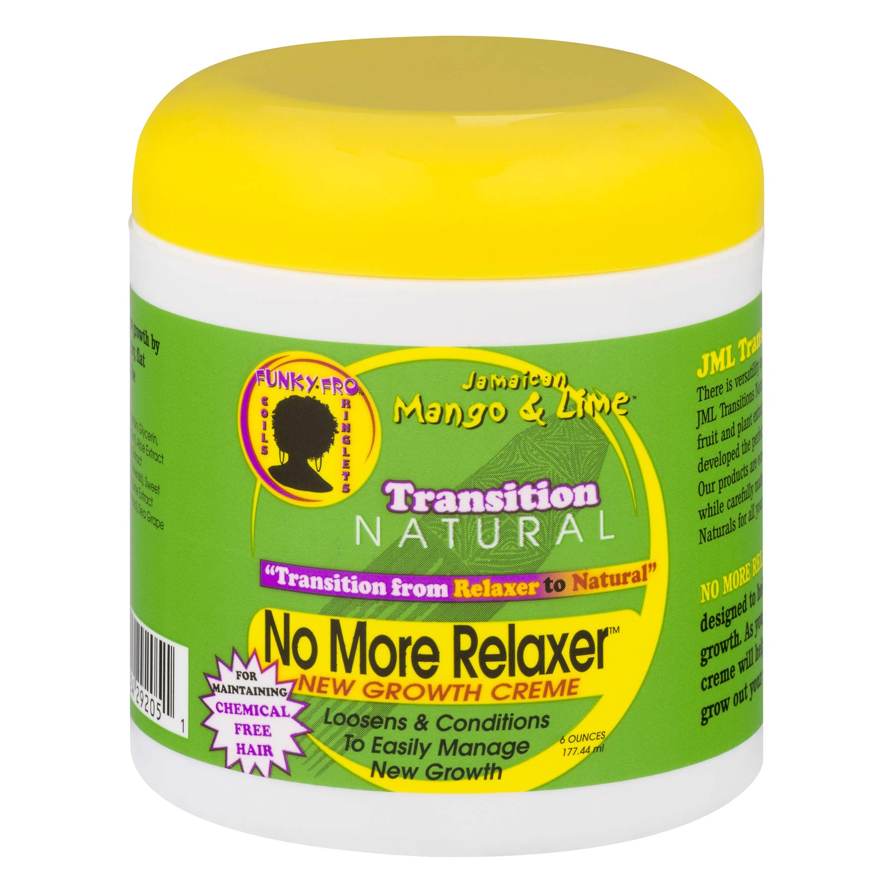 Jamaican Mango & Lime Transition Natural No More Relaxer Daily Creme, 6 Ounce