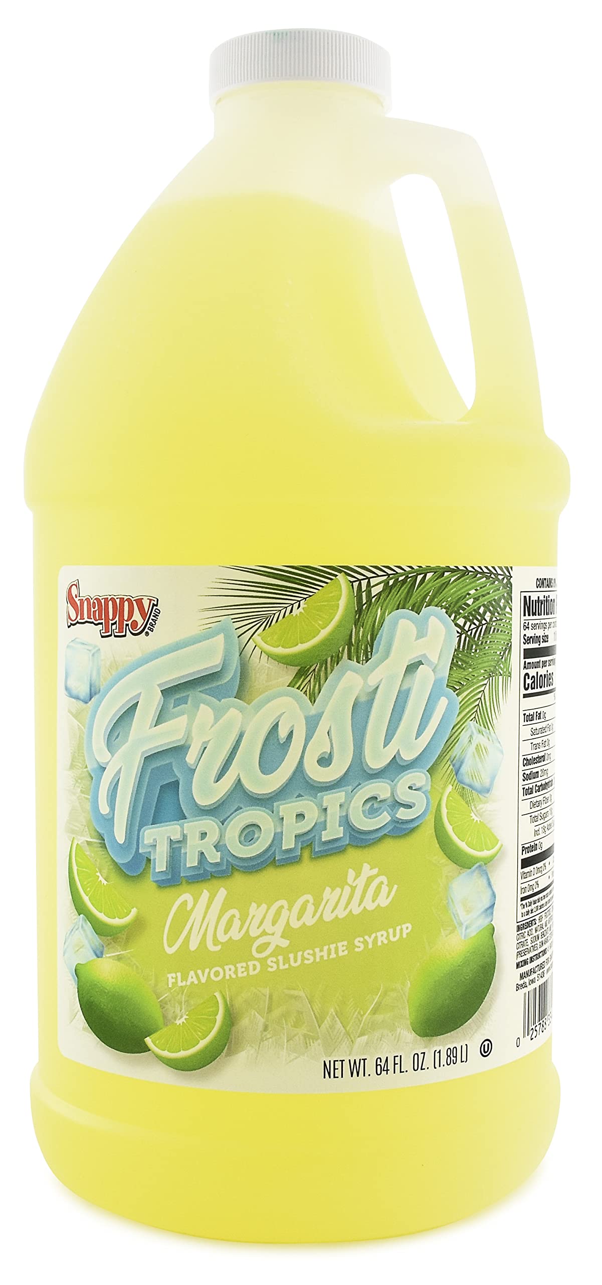 SNAPPYFrosti Tropics Margarita Slush Mix, 1/2 Gallon