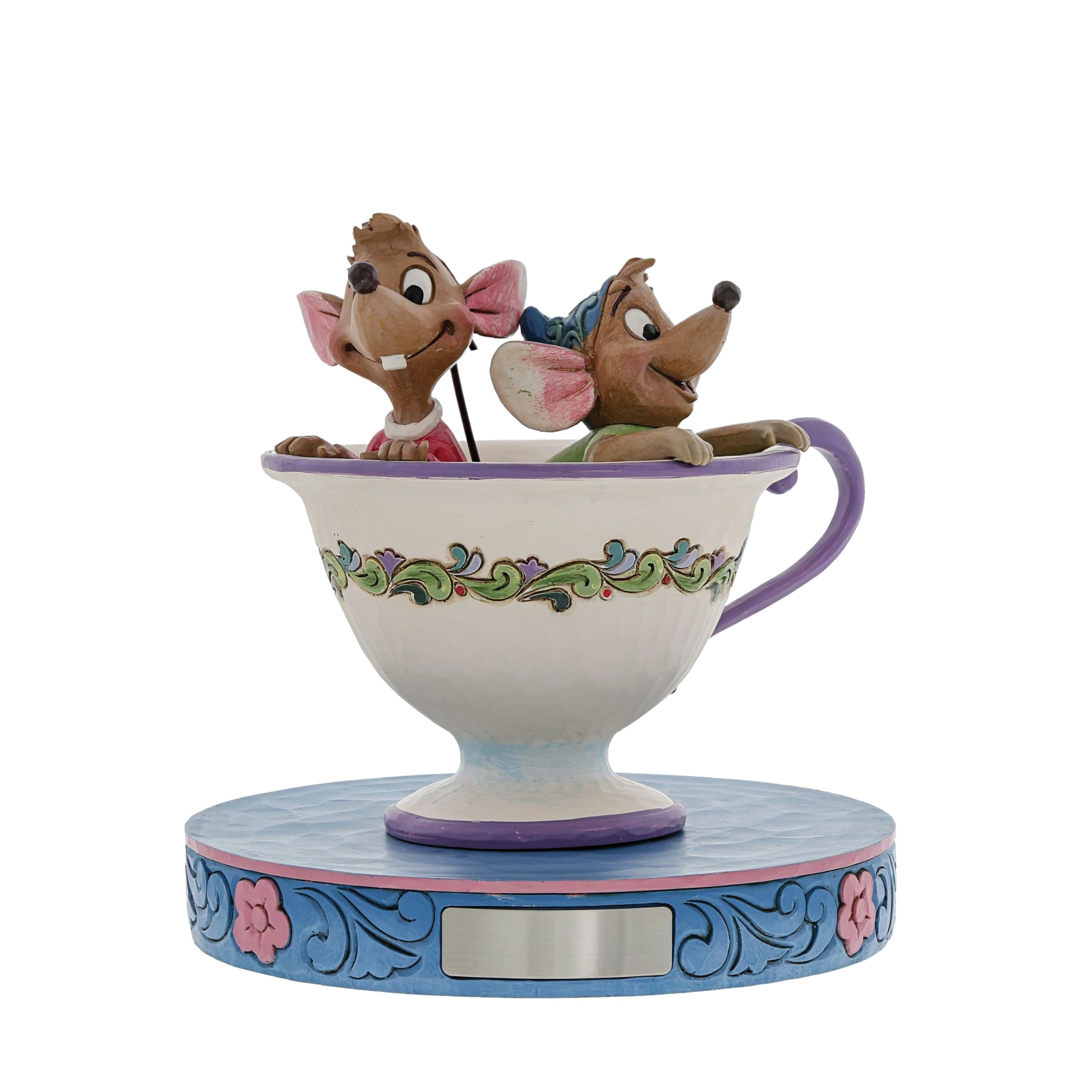 Disney Traditions Tea For Two - Jaq & Gus Figurine, height 9.5cm