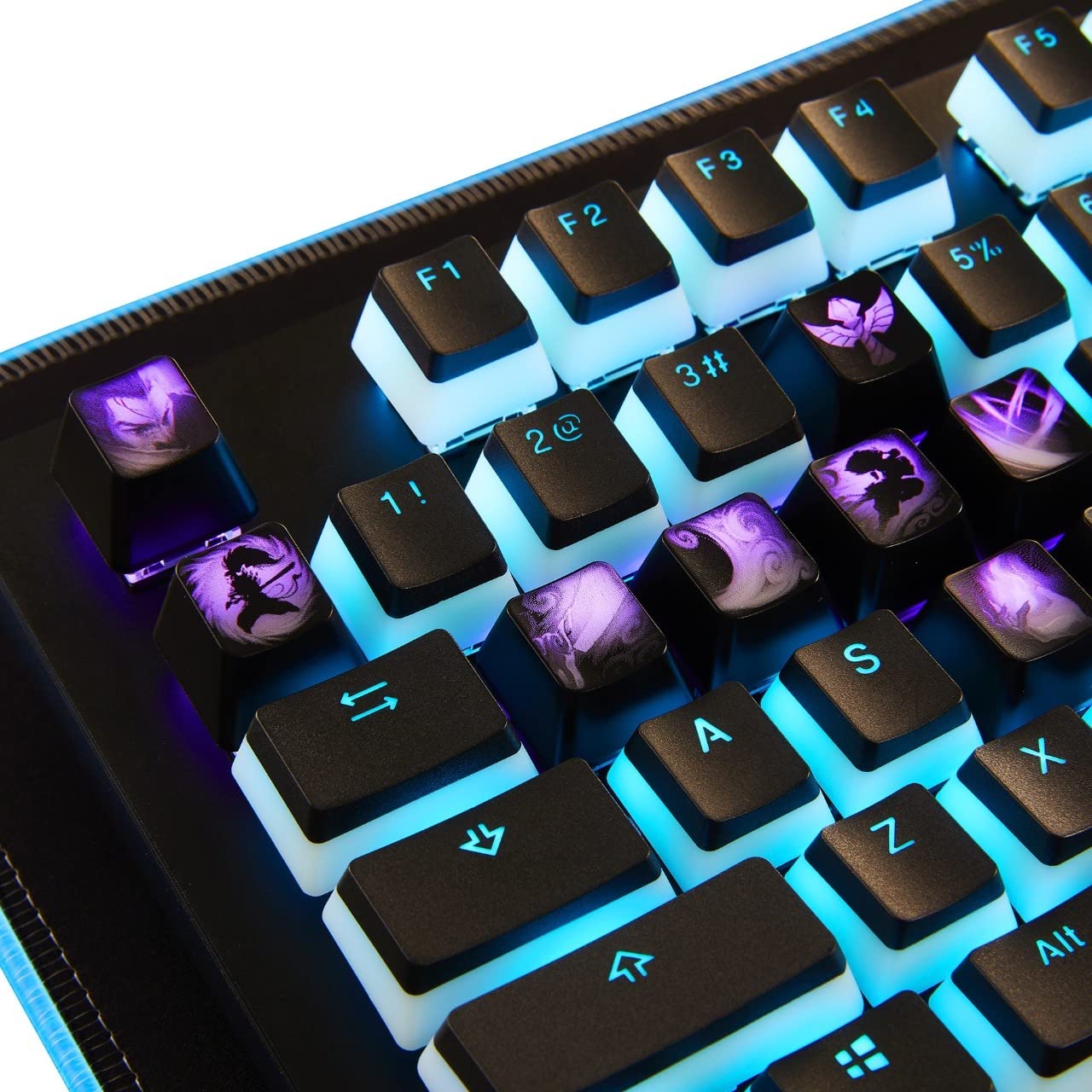 League of Legends Custom Keycaps (Champion Sivir) - Laser Engraved with Each Champion's Portrait, Passive, and Skills. Fit with Any Mechanical Keyboard. League of Legends Gift for Gamers