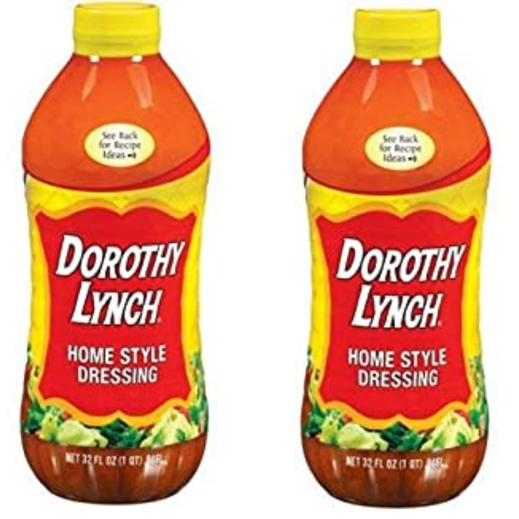 Dorothy Lynch Salad Dressing | Sweet & Spicy | Thick & Creamy | Salads, Dips, Sauces, & Marinades | French Style Condiment | Tangy | Gluten Free | No Trans Fat | USA Made (Home Style, 32 oz (2 Pack))