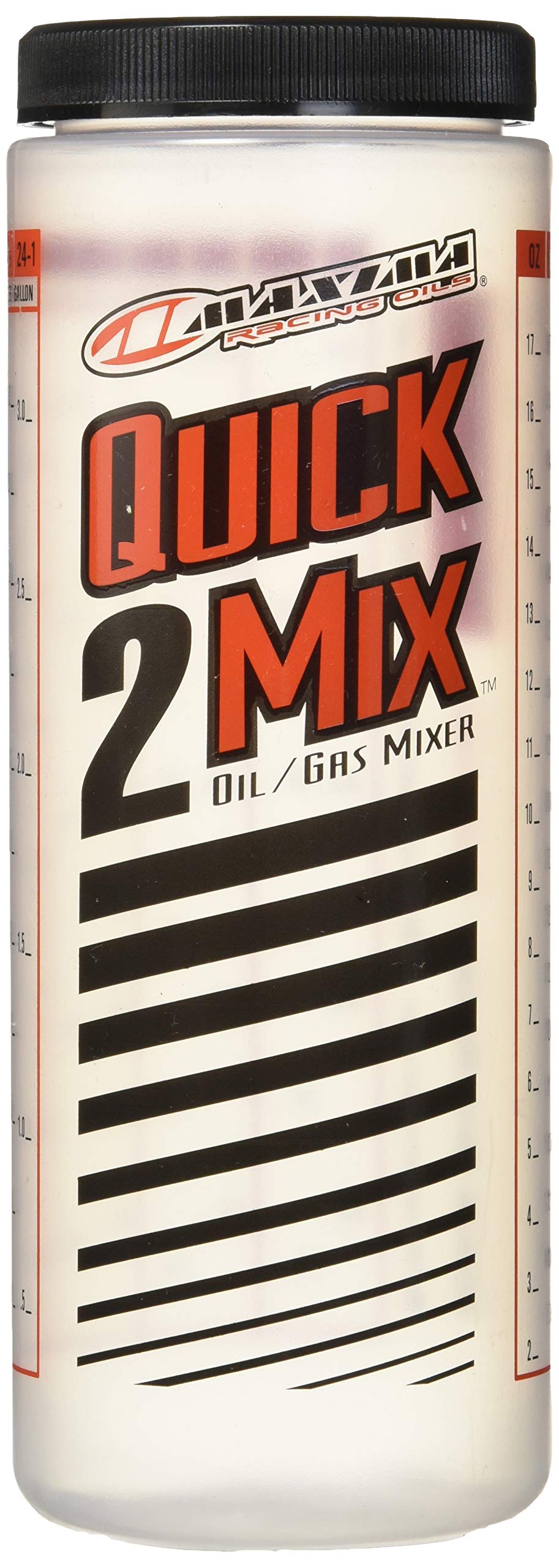 Maxima Racing Oils 10920 Quick-2-Mix Oil/Gas Ratio Mixing Bottle - 20 oz. Capacity