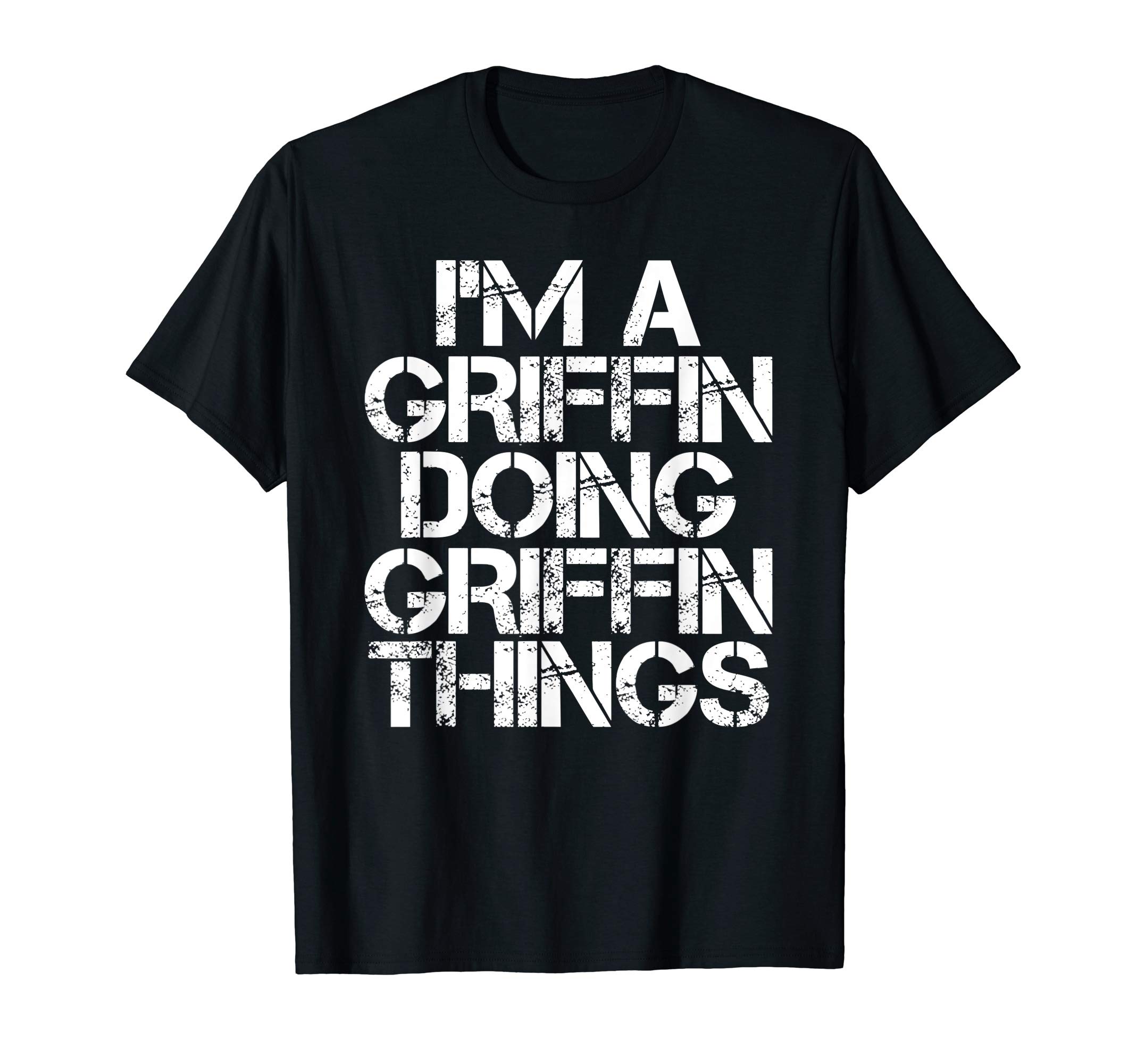 GRIFFIN Funny Surname Family Tree Birthday Reunion Gift Idea T-Shirt