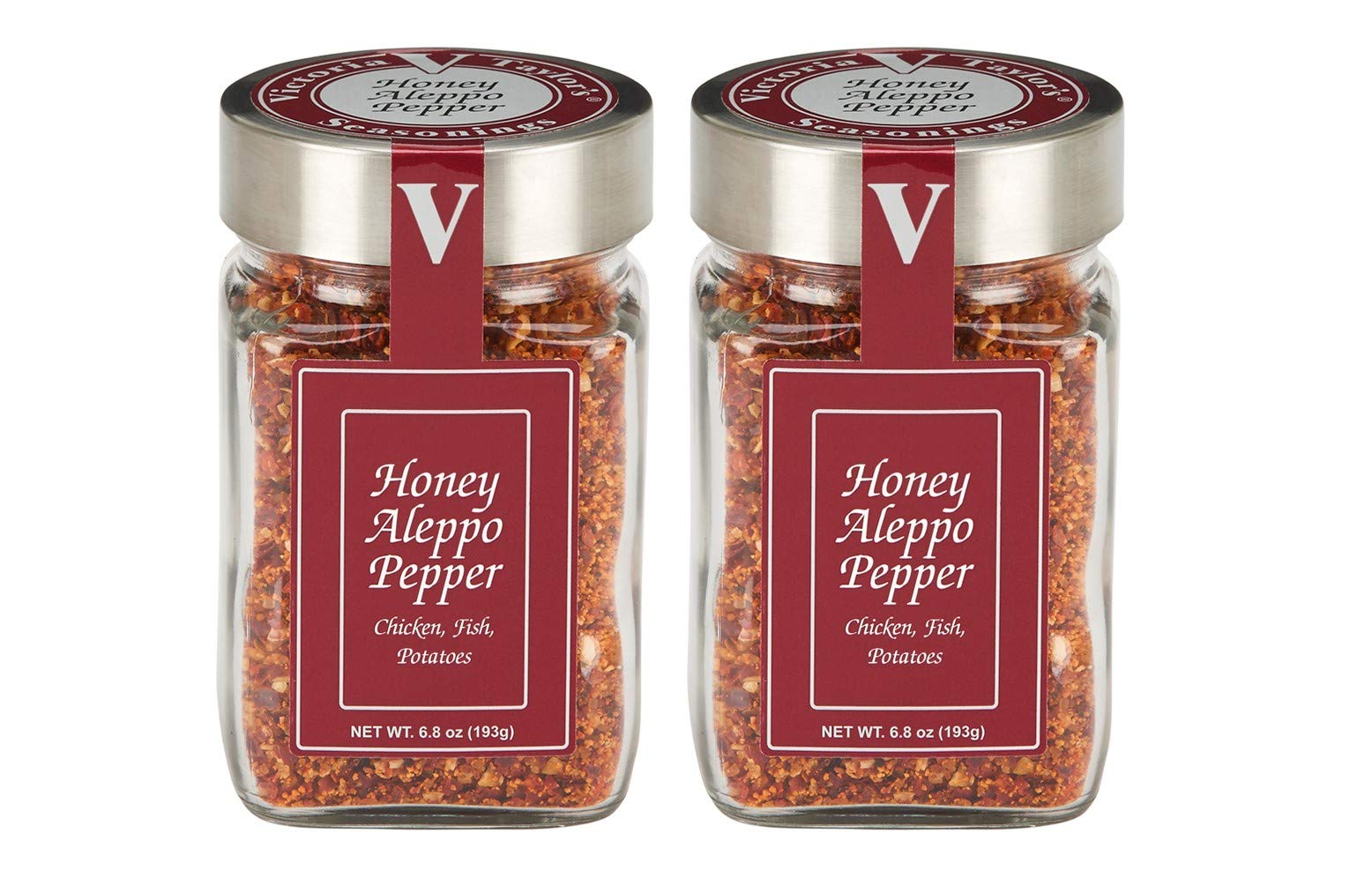 Honey Aleppo Pepper- 6.8 oz. Jar (Pack of 2) -A Sweet and Savory Unique Seasoning Blend with a touch of heat. There is NOTHING like it on the market.