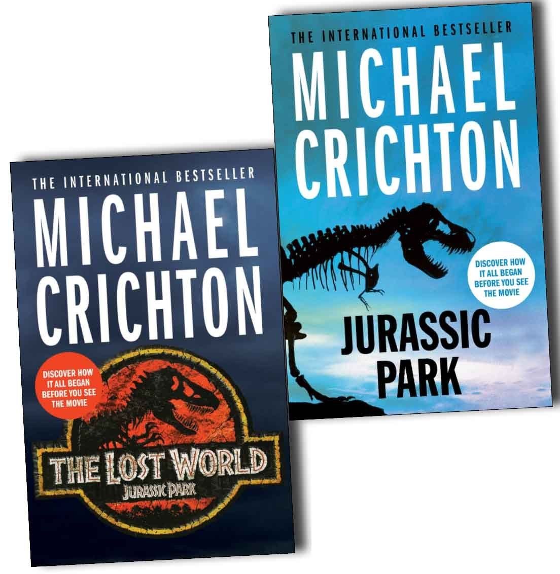 Michael Crichton Jurassic Park 2 Books Collection Pack Set RRP: £15.98 (Jurassic Park, The Lost World)