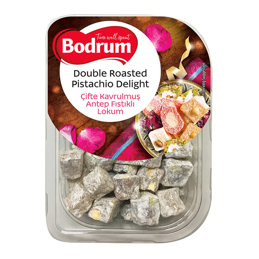 Bodrum Double Roasted Pistachio Turkish Delight 200gr x 4