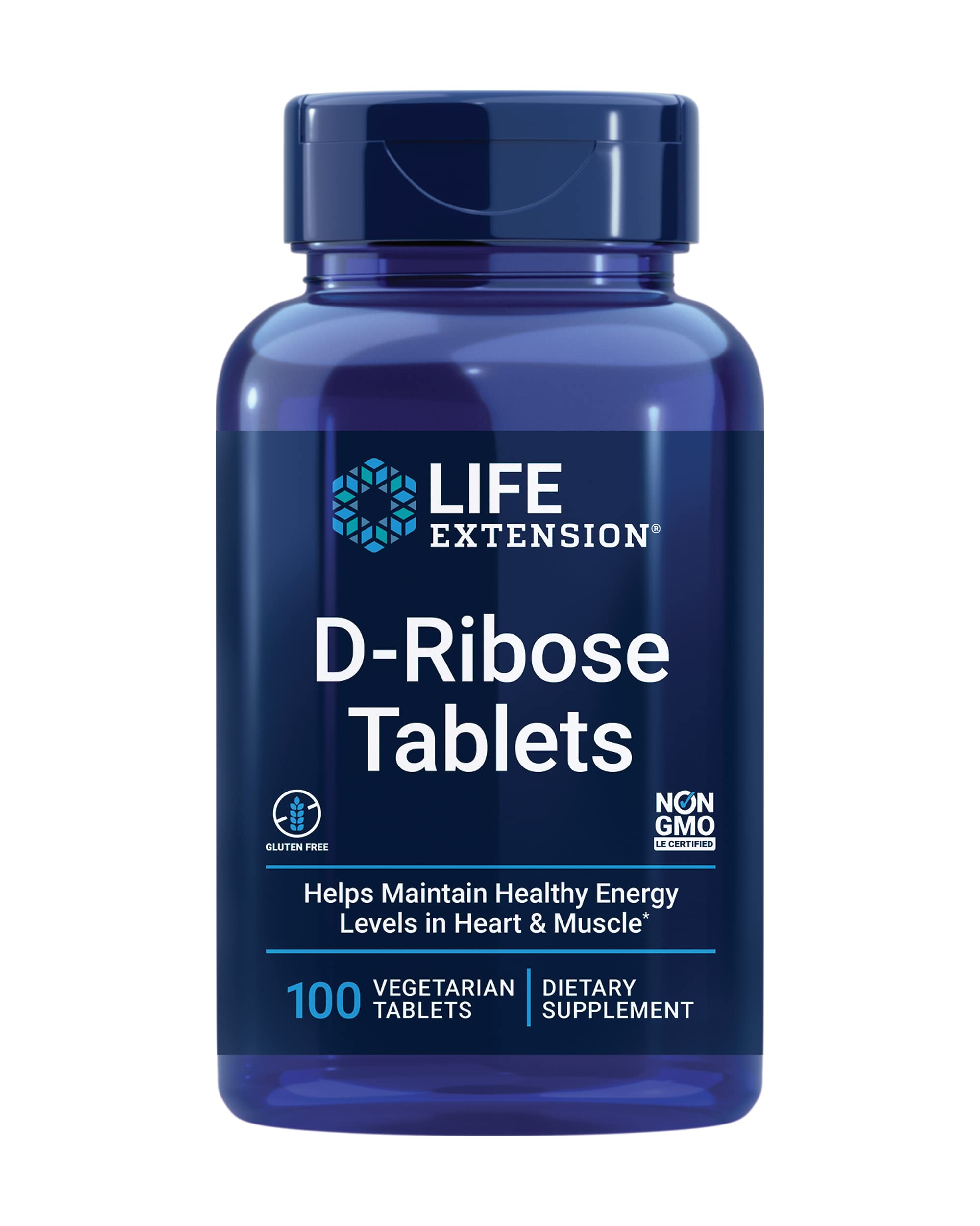 Life Extension D-Ribose Tablets, 100 vtabs (Pack of 1)