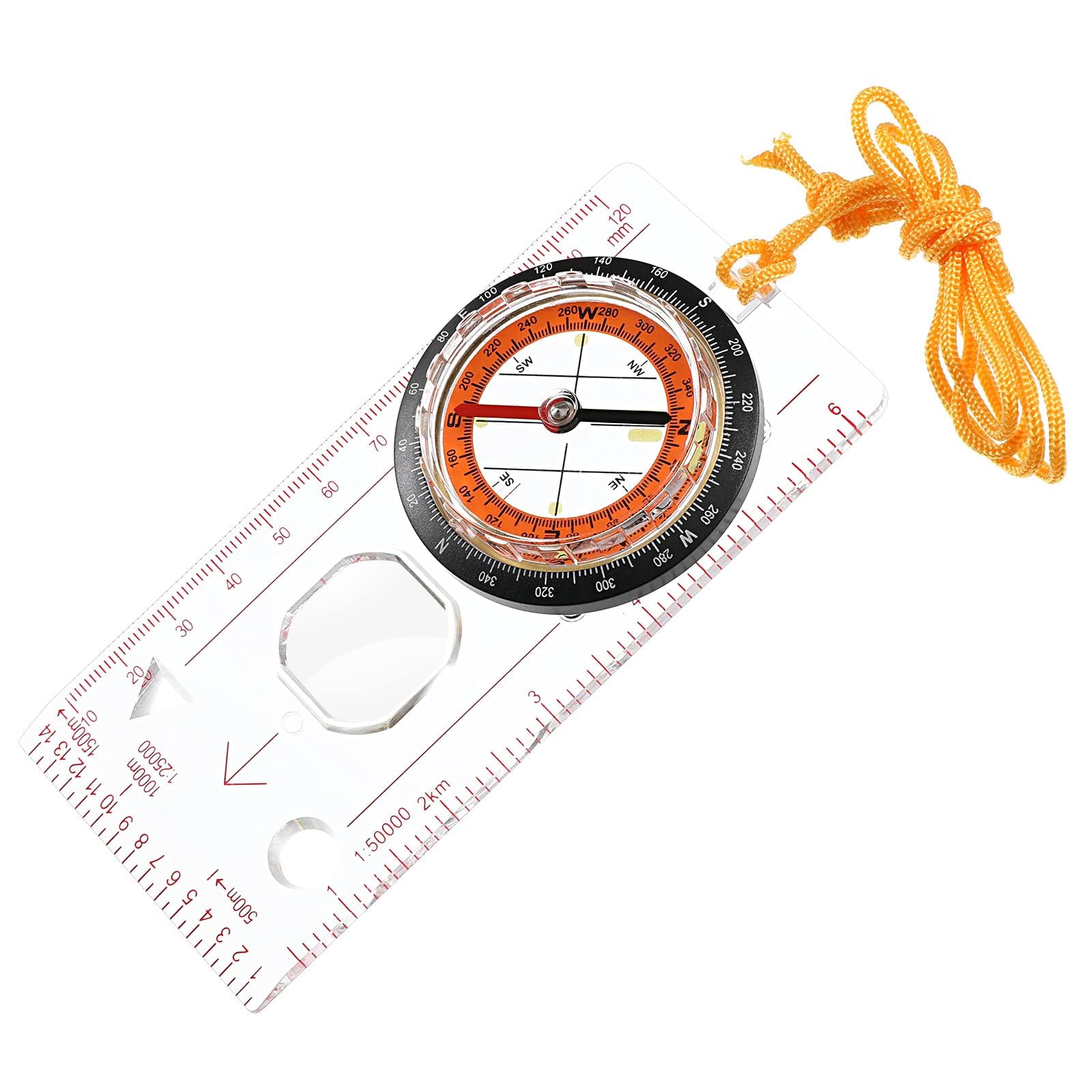 Excefore Ranger Compass, Portable Boy Scout Compass, Hiking Navigation Compass, Suitable for Expedition Map Reading, Navigation, Orienteering and Survival