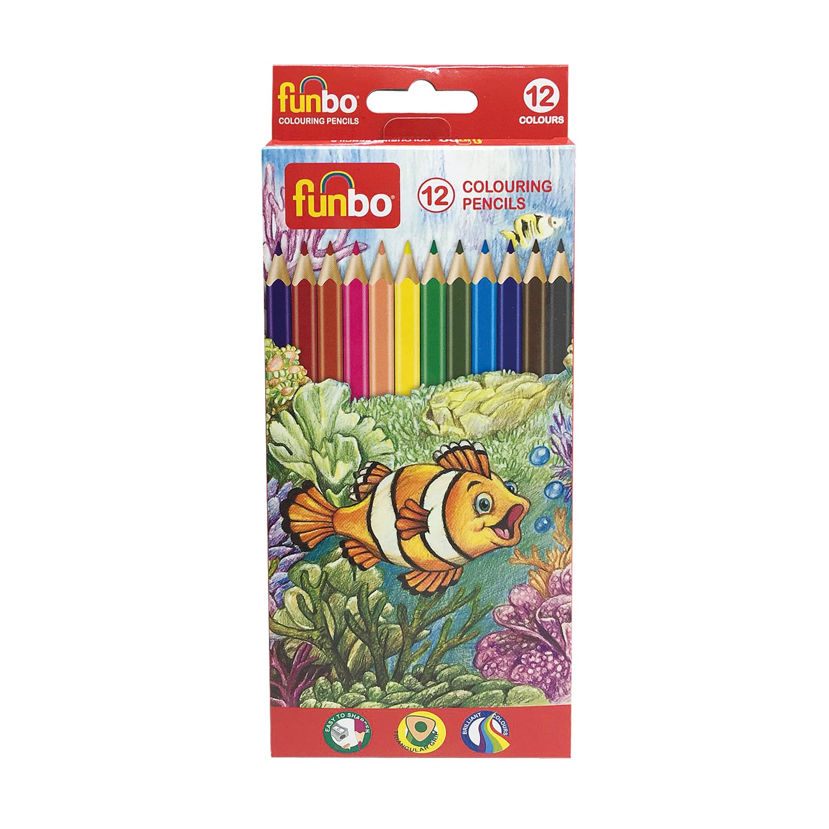 Funbo Coloring Pencils 12 Colors