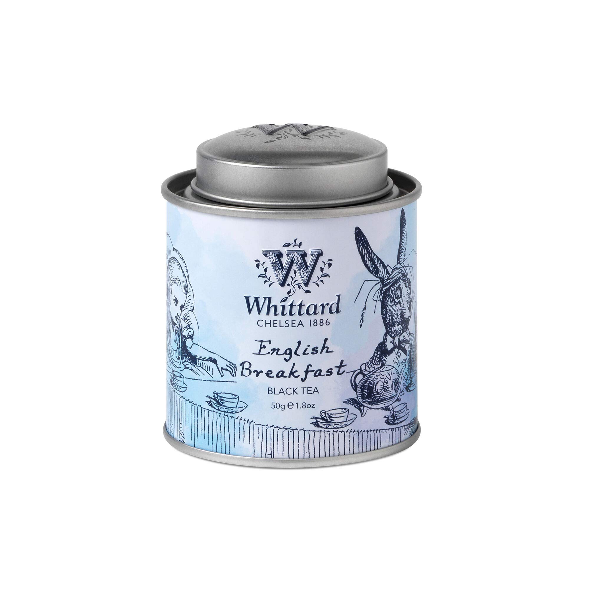 Whittardof Chelsea English Breakfast Loose Black Tea Alice in Wonderland Mini Caddy 50g