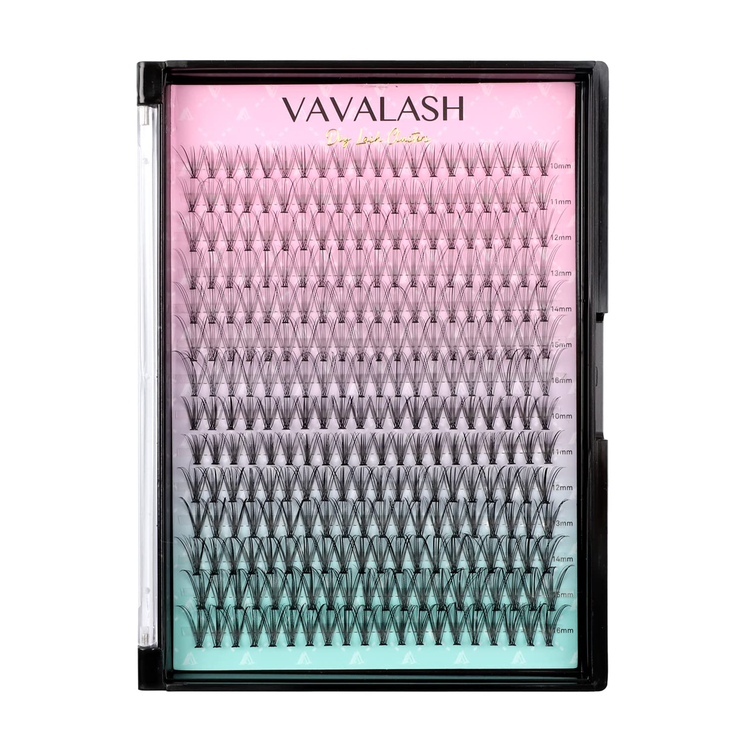 VAVALASH Individual Cluster Lashes 280 PCS DIY Eyelash Extension Light and Soft Faux Mink Slik Lash Clusters Easy Full Lash Extensions DIY at Home (10D+20D-D Curl-10-16mm Mix)