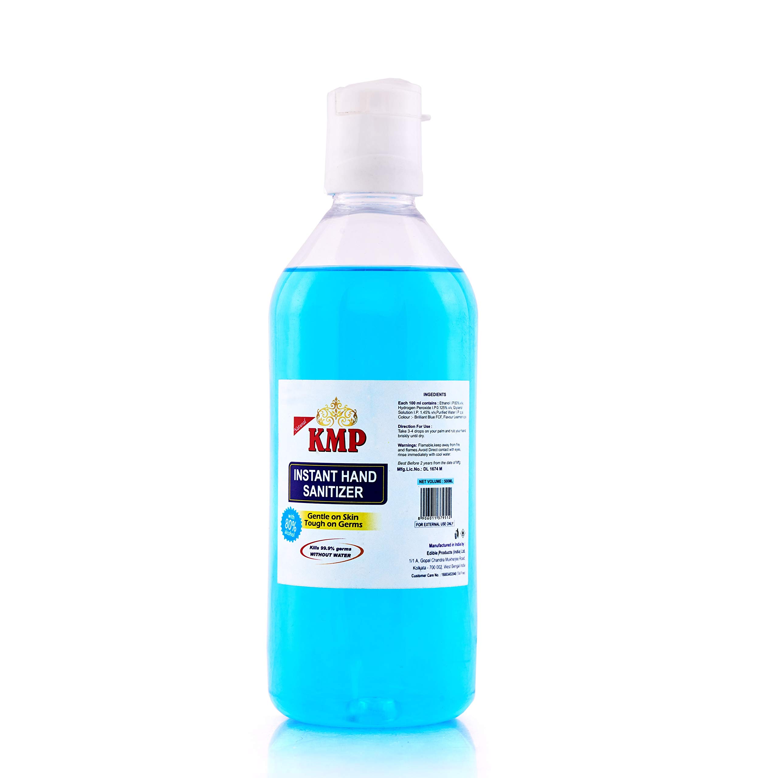 KMP Instant Hand Sanitizer Fliptop Cap Bottle (500 ml)