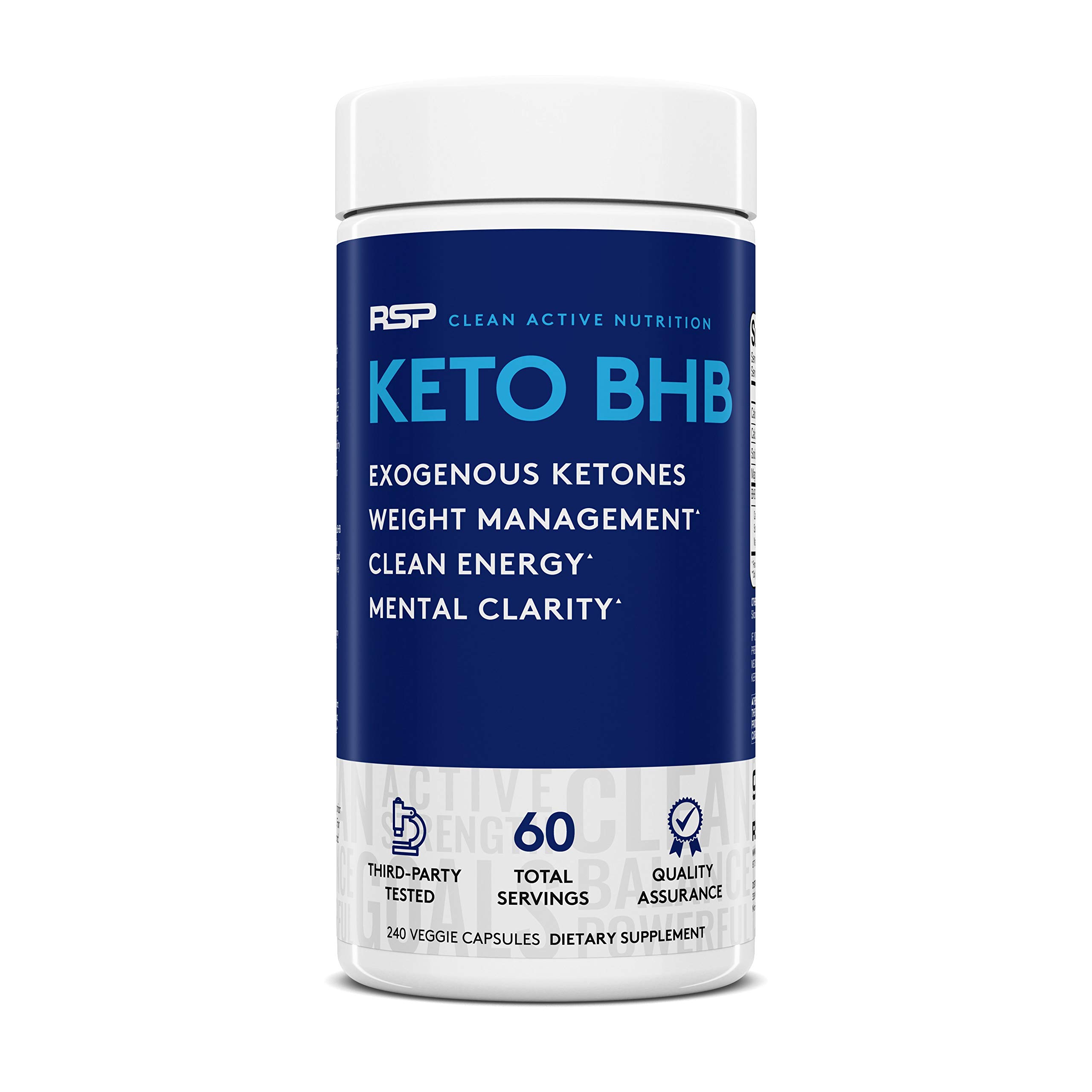 RSP Keto Fast Diet Pills - Exogenous Ketones 2400mg Support Ketosis, Boost Energy, & Enhance Focus, Perfect Keto Weight Management Capsules, Beta-Hydroxybutyrate (Packaging May Vary)