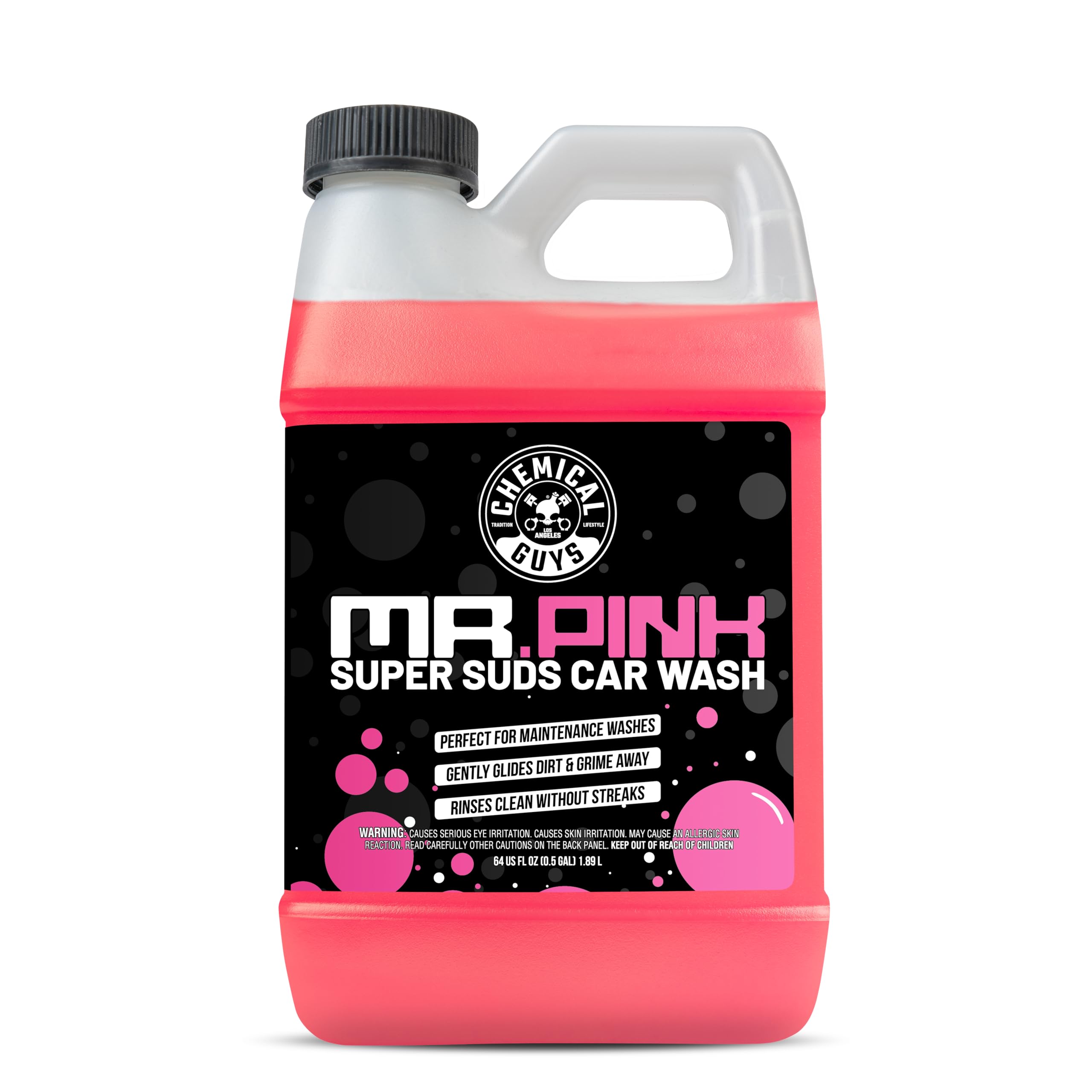 Chemical Guys CWS_402_64 Mr. Pink Foaming Car Wash Soap (Works with Foam Cannons, Foam Guns or Bucket Washes) Safe for Cars, Trucks, Motorcycles, RVs & More, 64 fl oz, Candy Scent